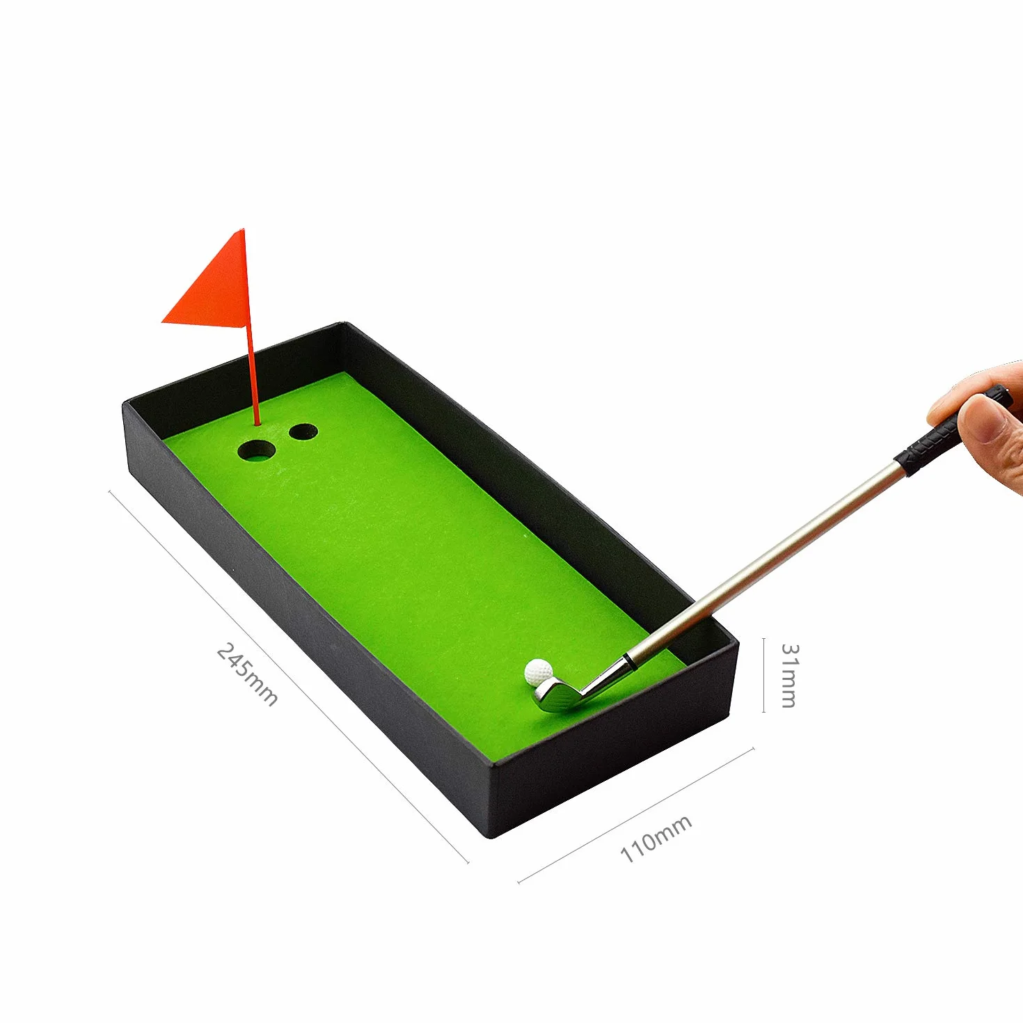Demason Penne per Mazze da Golf, Set di Modelli da Golf, 3 Bastoncini, Bandierina, 2 Palline
