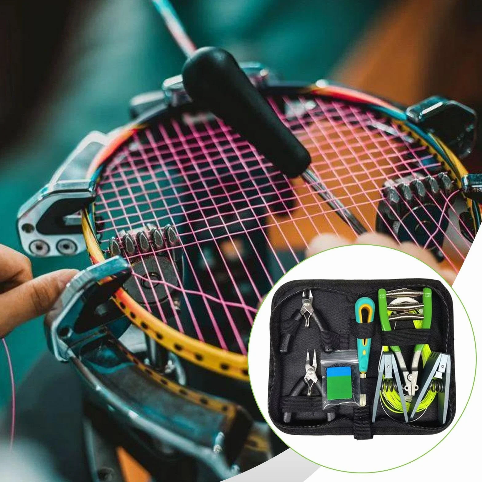 Set Strumenti Incordare Racchette Tennis