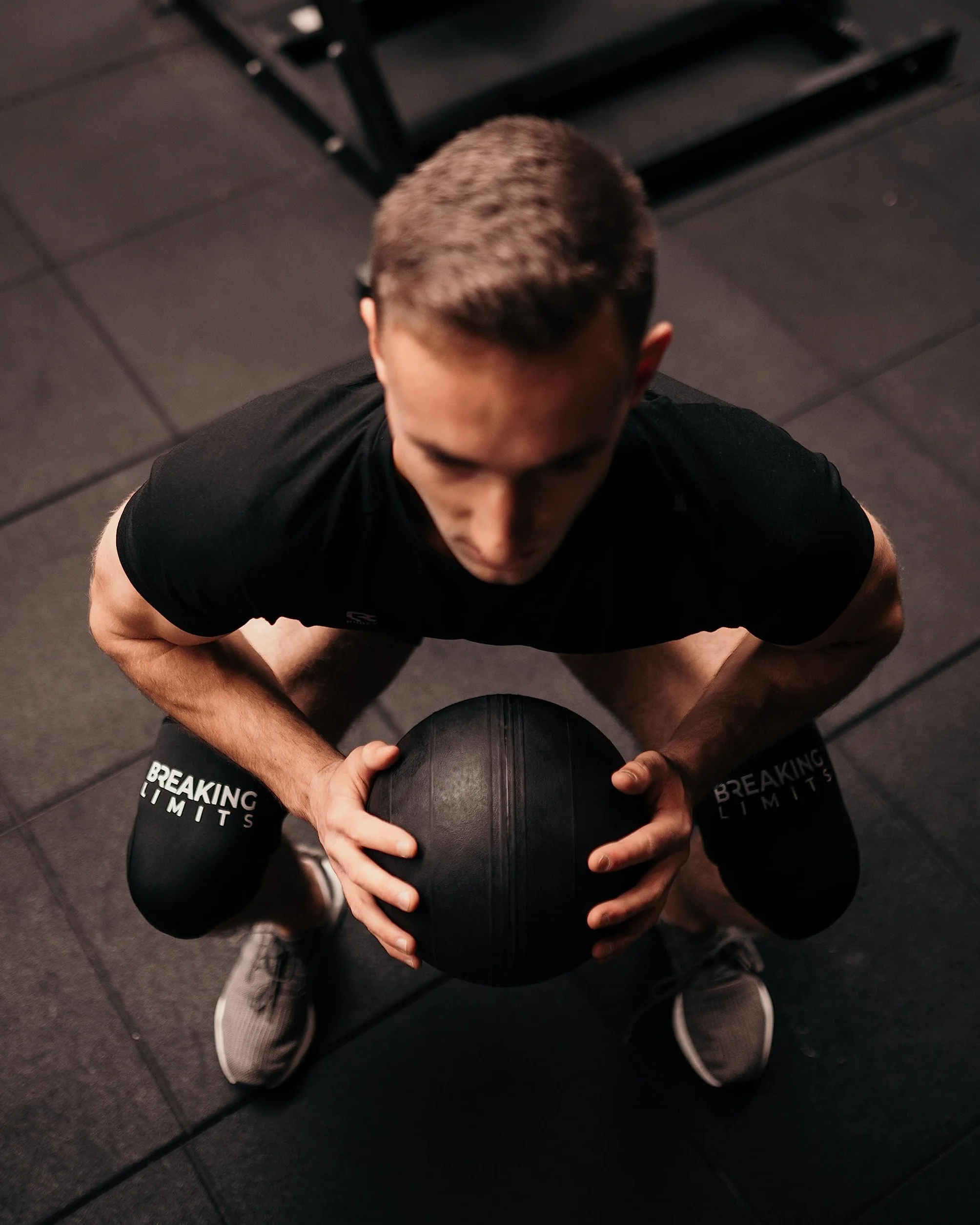 Ginocchiera Powerlifting Neoprene 7 mm M - Ginocchiere Palestra a Compressione per Allenamento Pesi Crossfit Squat