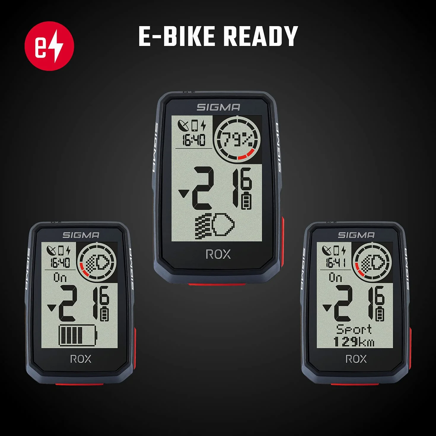 SIGMA ROX 2.0 Nero Top Mount Set Ciclocomputer senza fili con navigatore GPS e OVERCLAMP