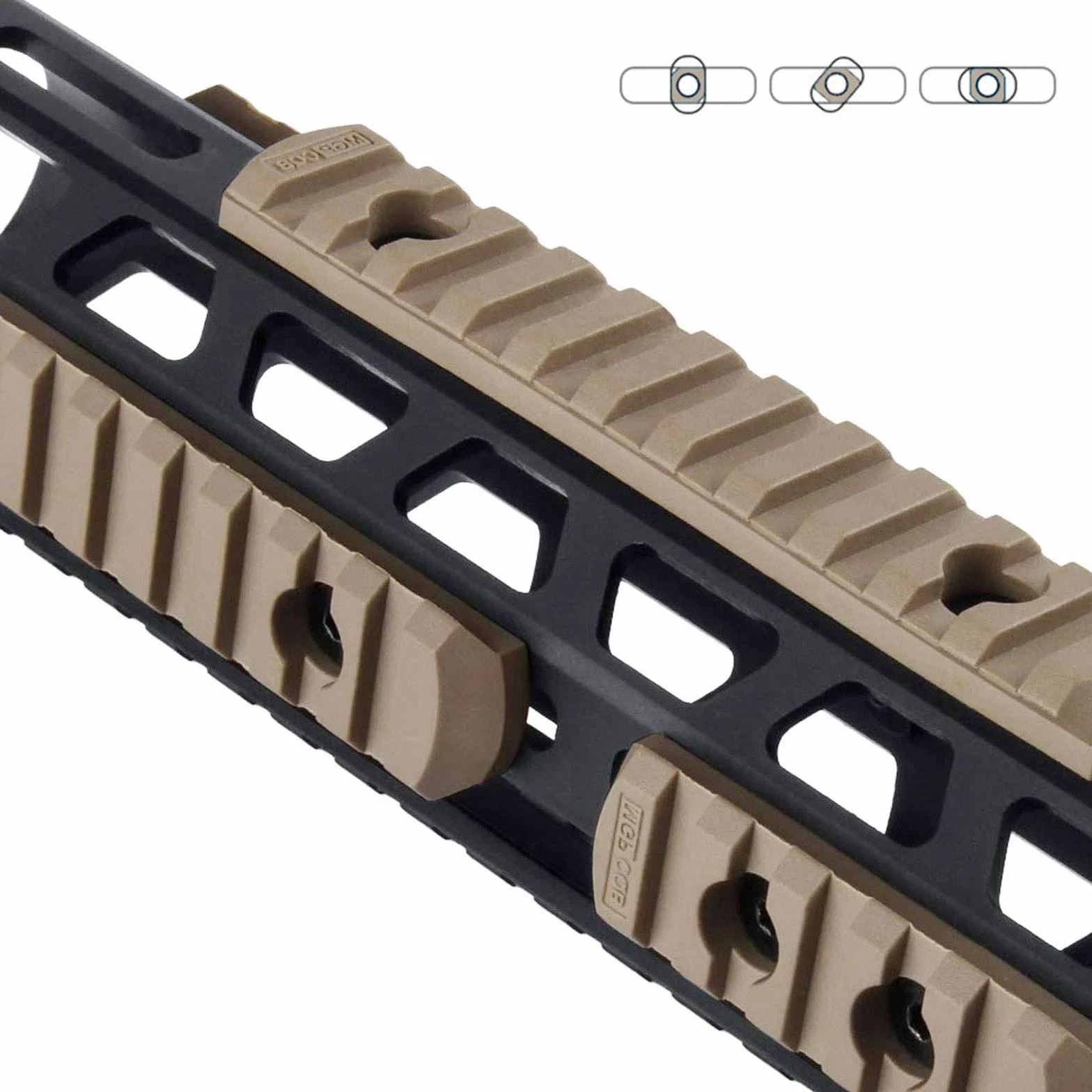 Accessori M-Lok Picatinny Leggeri 5 Slot 7 Slot 9 Slot 11 Slot 13 Slot con 10 Dadi a T 10 Viti 1 Chiave Inglese