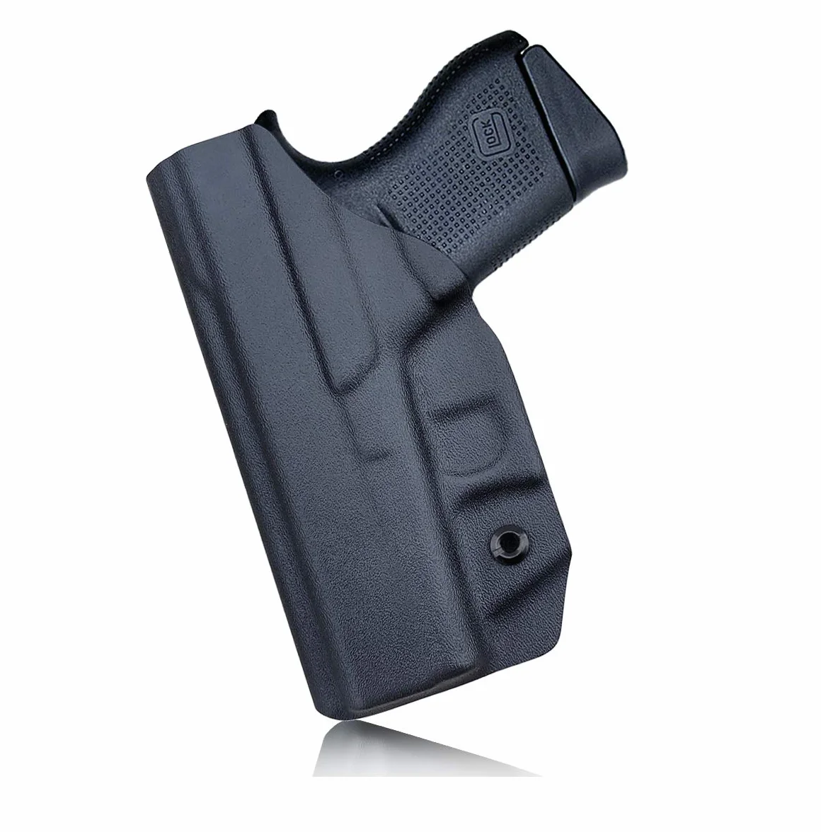 Glock 43 Fondine, Glock 43x Holster IWB Kydex Holster Custom Fit: Glock 43 / Glock 43X (Gen 1-5) Pistol - Cintura interna nascosta per il trasporto - Copertura Mag bottone - Ingresso allargato