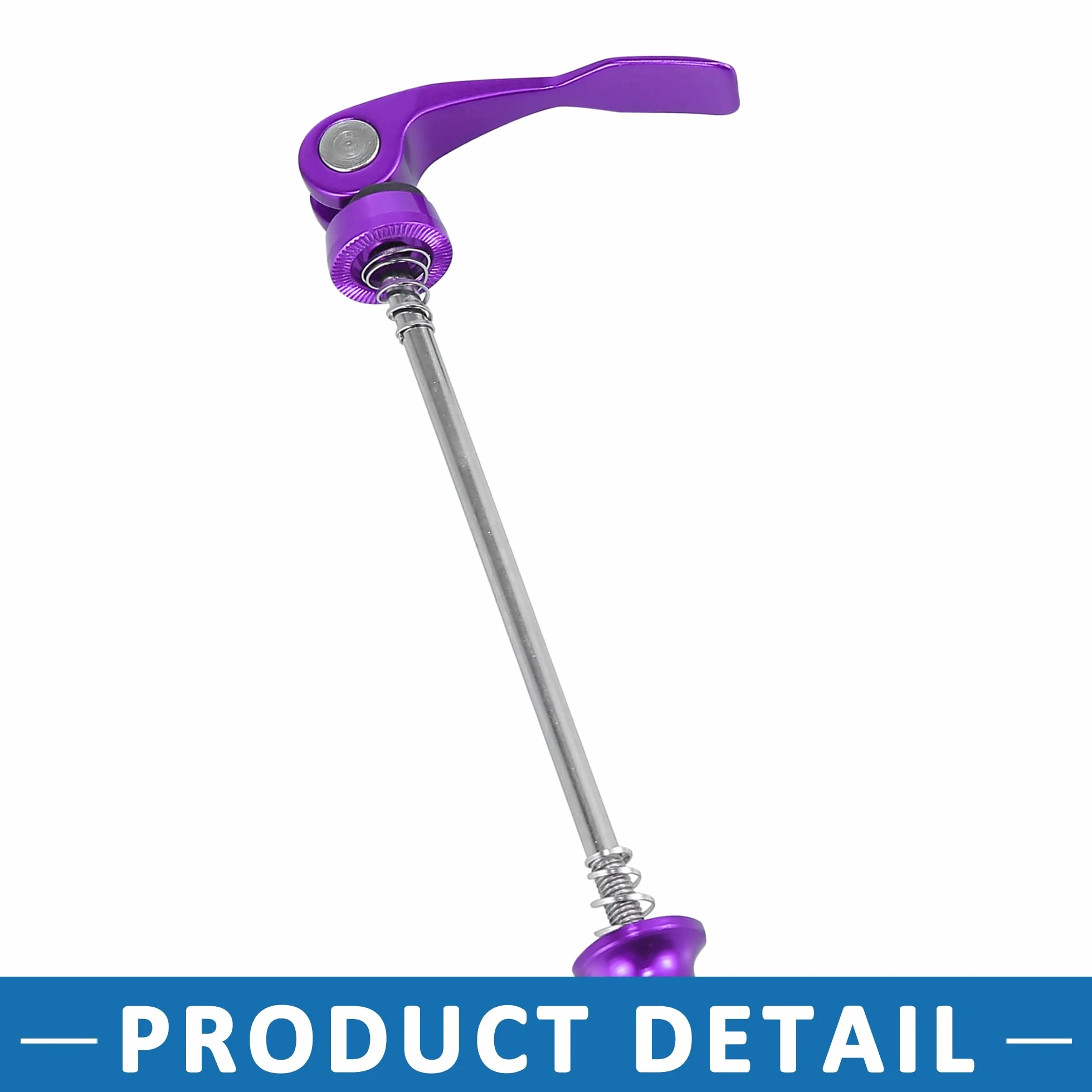 ABSOPRO Bici Rapida Rilascio Leva Spirale Assale Ruota Mozzo Viola 2 Set