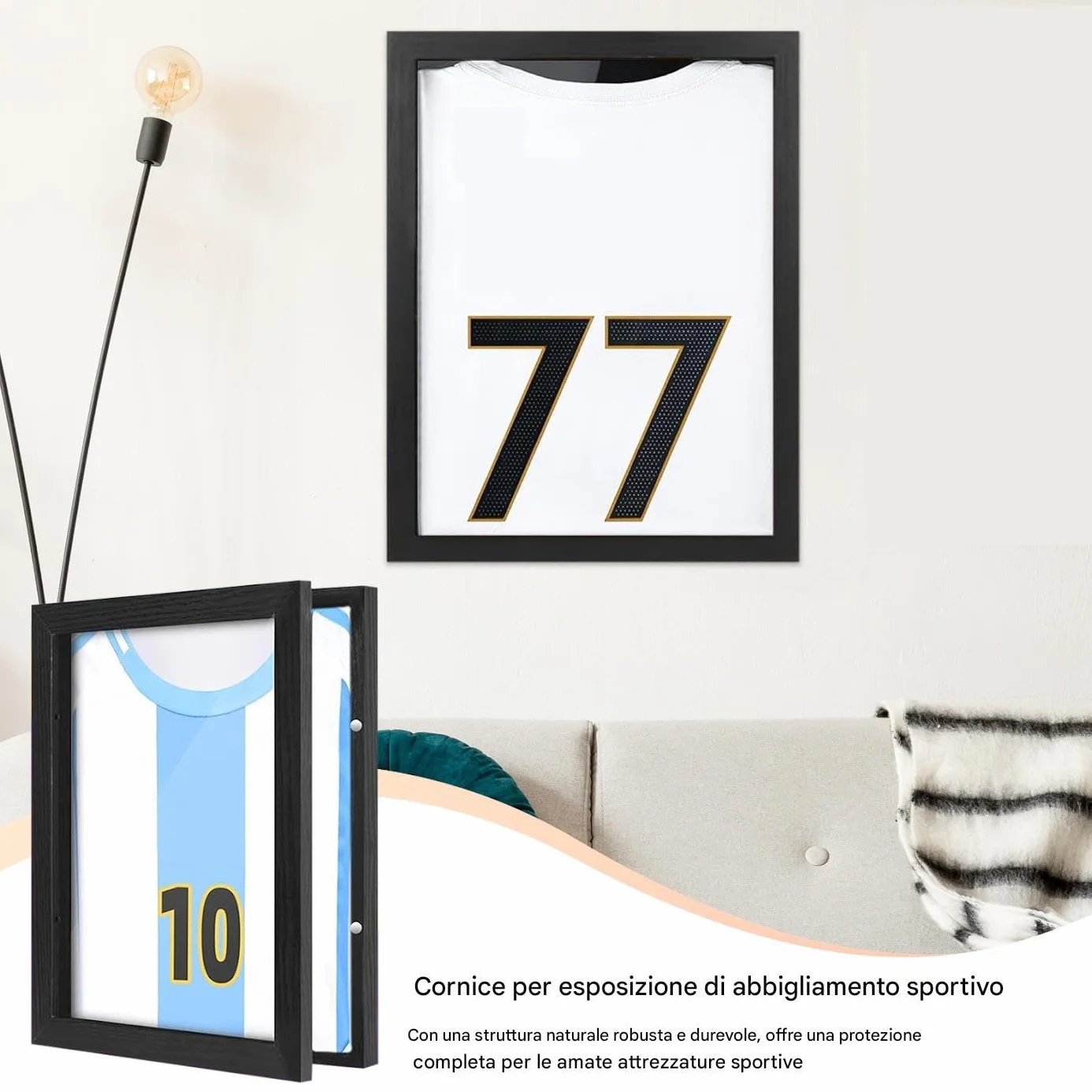 Cornice Per Magliette Sportive In Legno Contenitore Sospeso Protezione UV