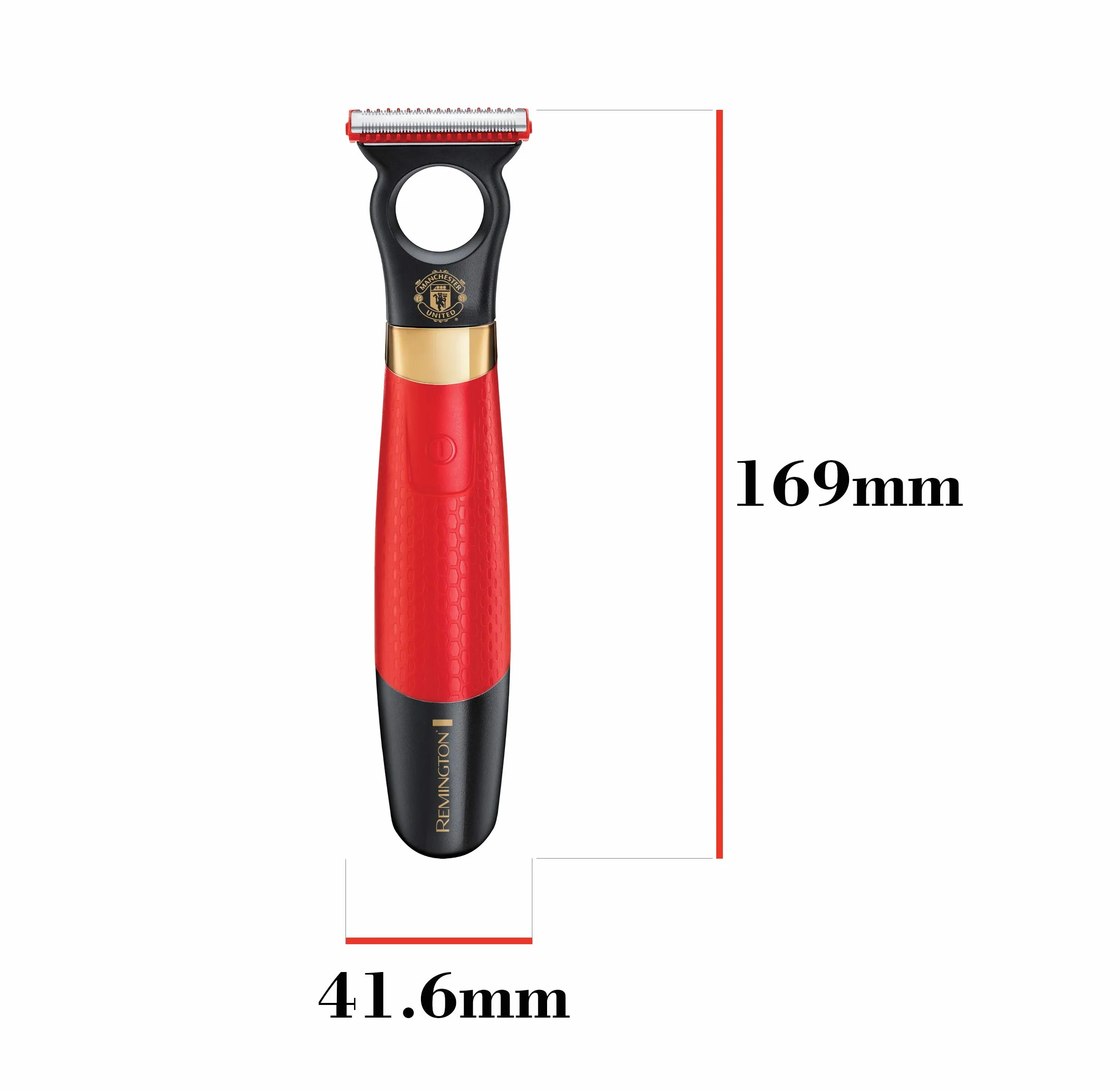 Remington Manchester United Durablade Rasoio Elettrico Senza Fili, Nero e Rosso