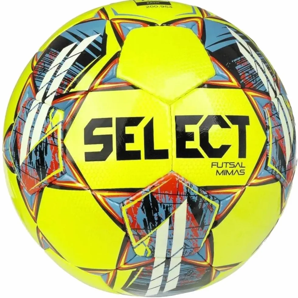 Select Futsal Mimas FIFA Basic Ball MIMAS YEL-BLU, Unisex footballs, yellow, 4 EU