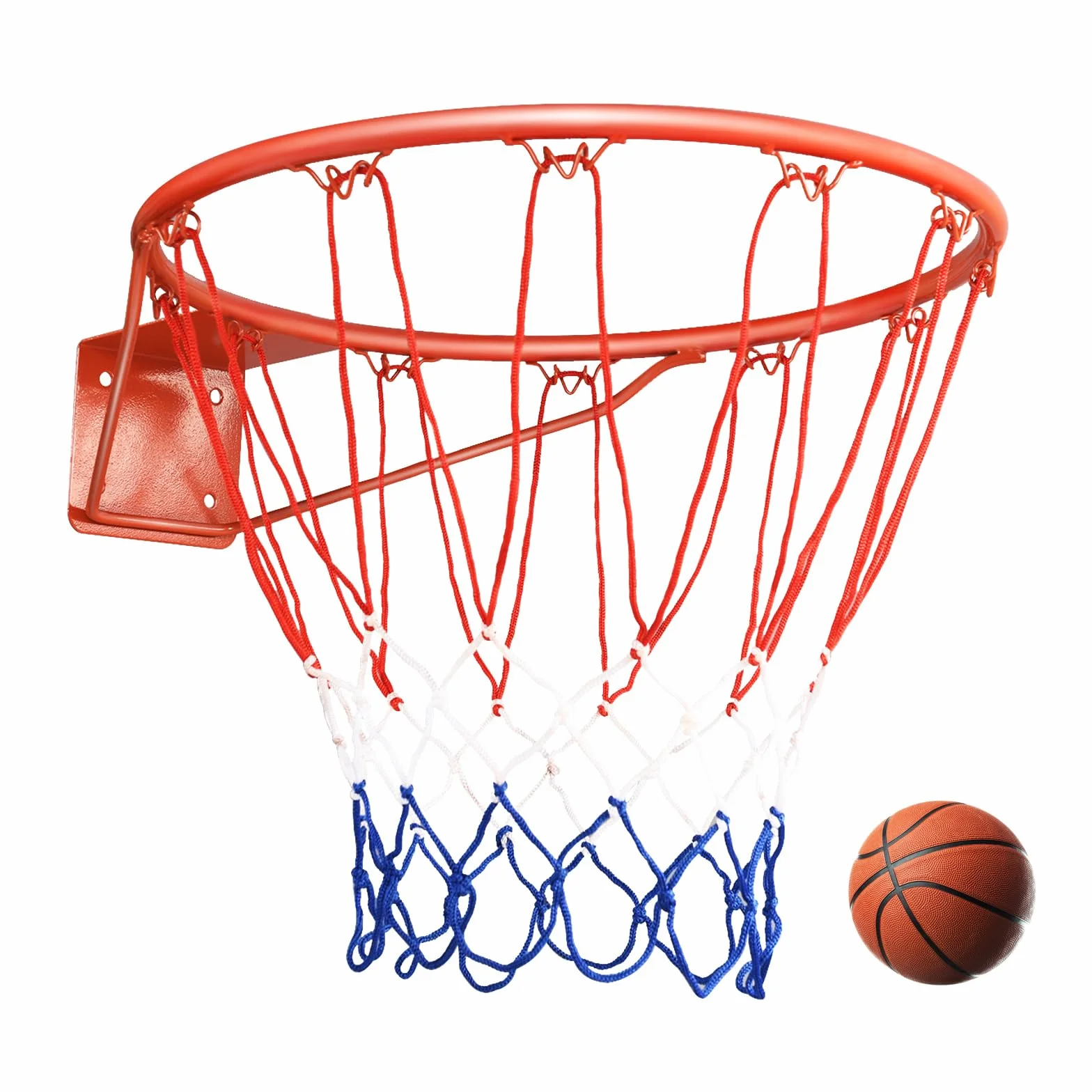 LIFEZEAL Cerchio da Basket 45 cm, Canestro con Rete in Nylon, Attrezzatura Sportiva