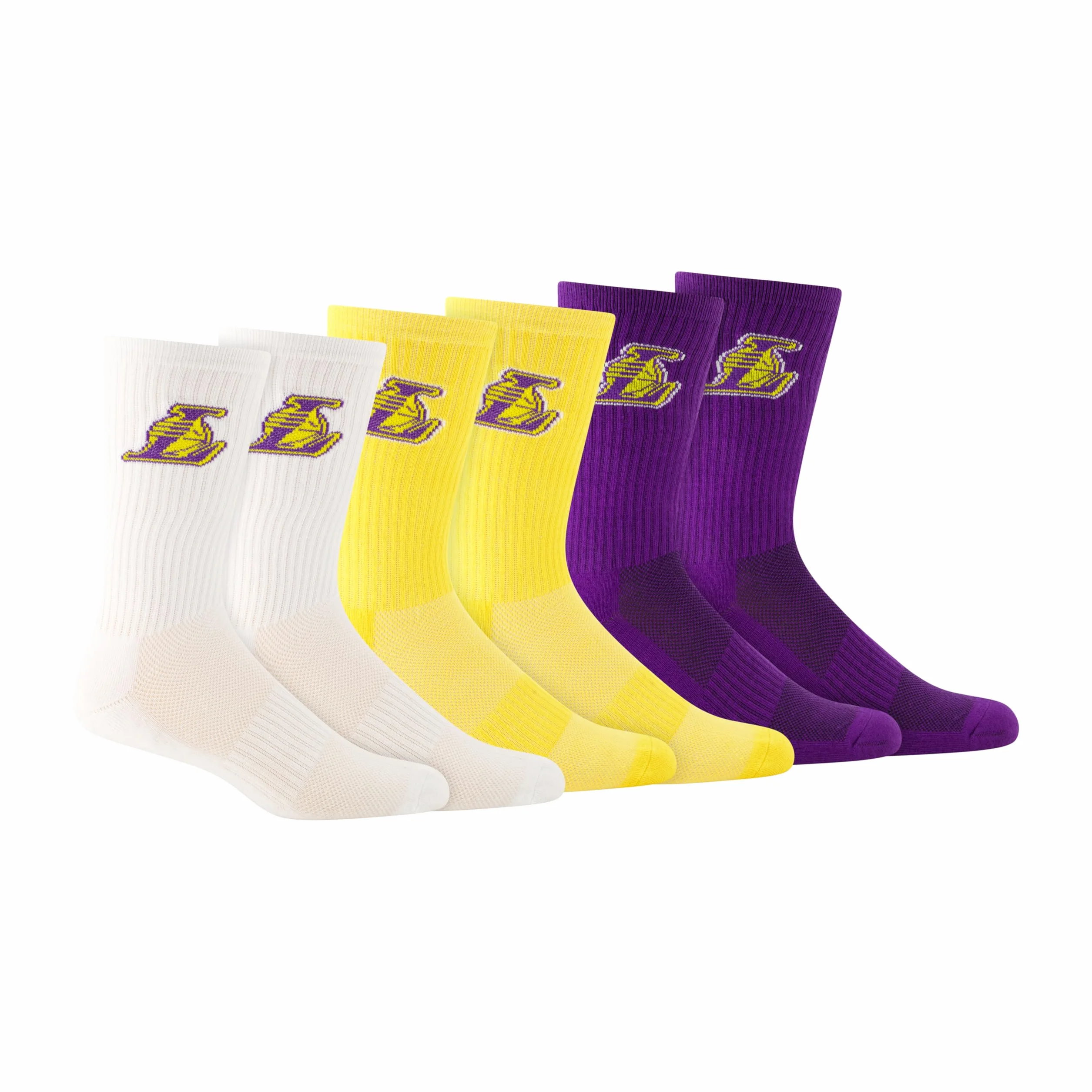 Ultra Game NBA Calzini sportivi con logo Core Team confezione da 3