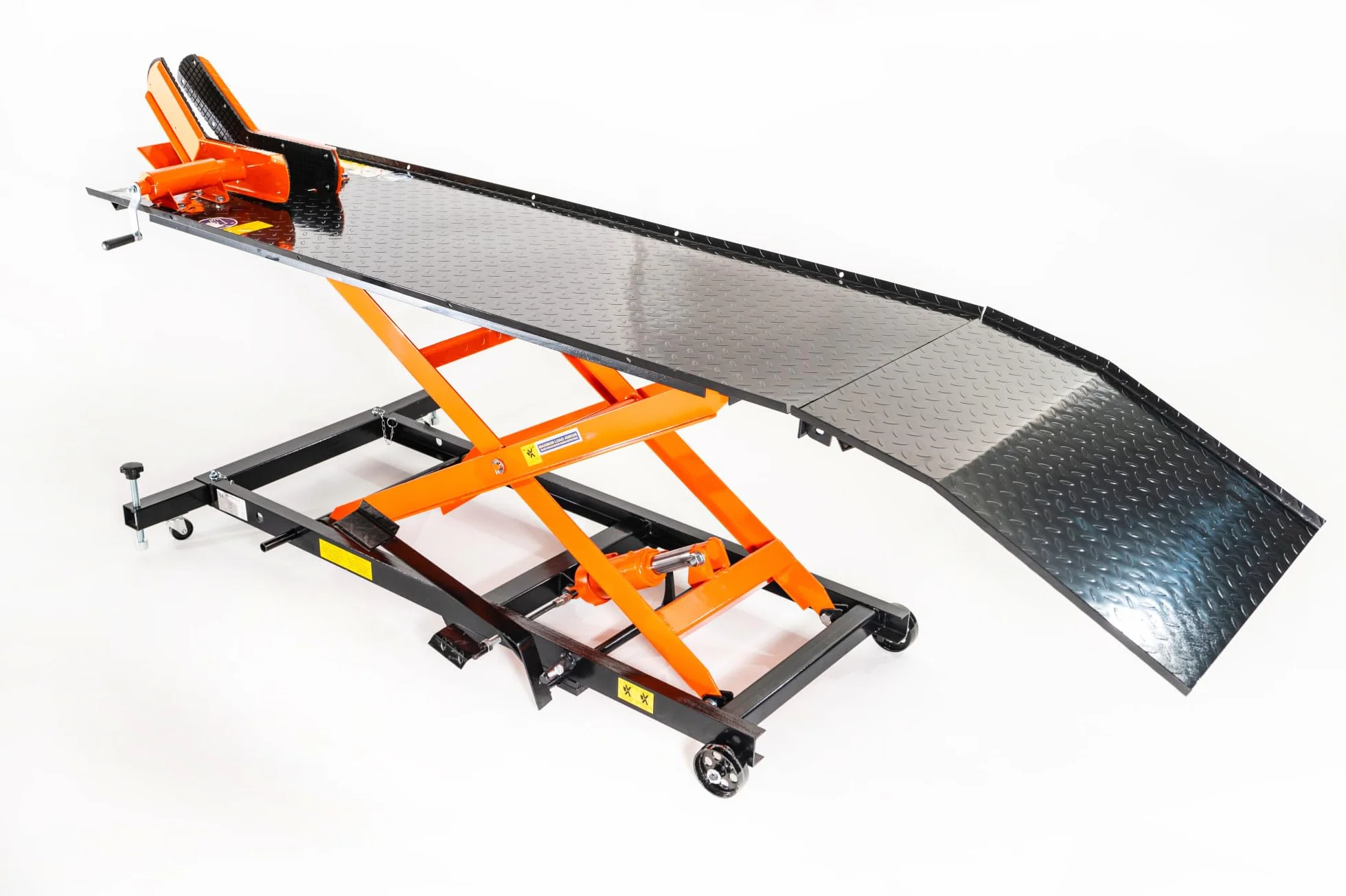 Notek Sollevatore Idraulico per Moto E Scooter con Pompa A Pedale - Ponte Moto - 450Kg