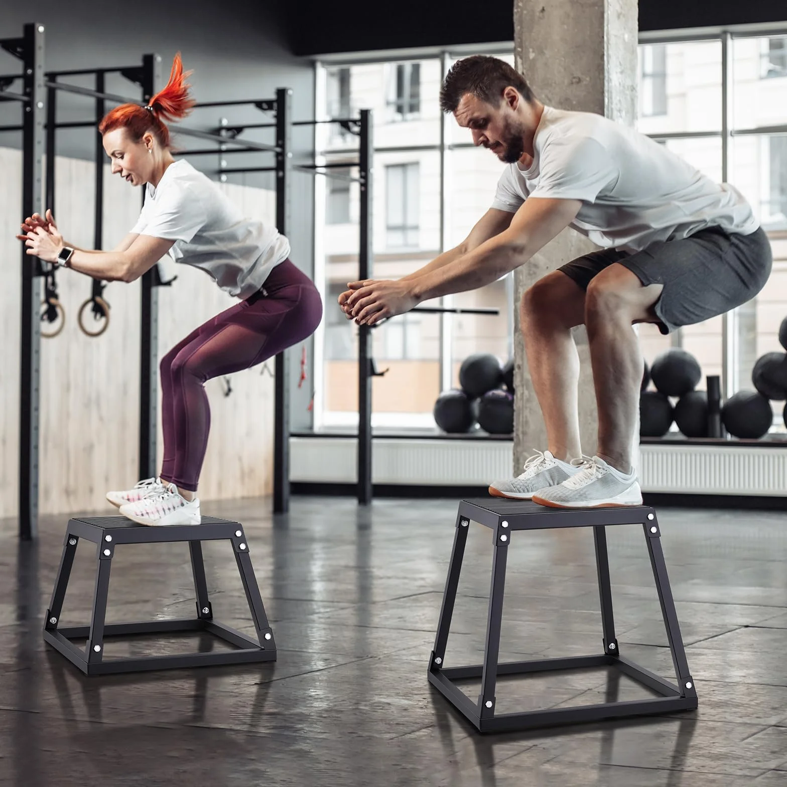 VEVOR Box Pliometrico 305mm Piattaforma Pliometrica Carico 227 kg Jump Box Allenamento Fitness Crossfit