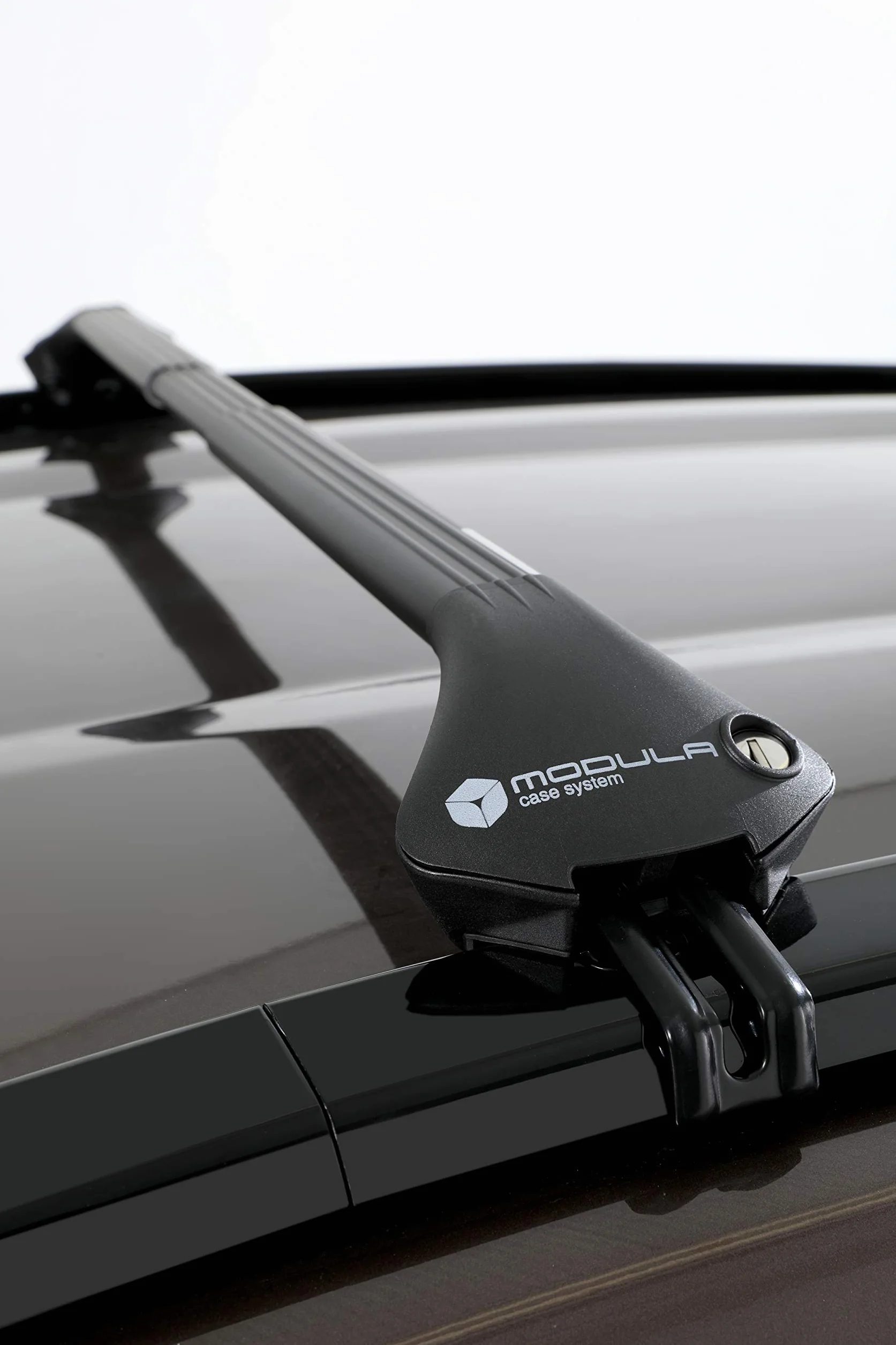 MODULA Case System - Sistema di barre portapacchi ovale, colore: Nero