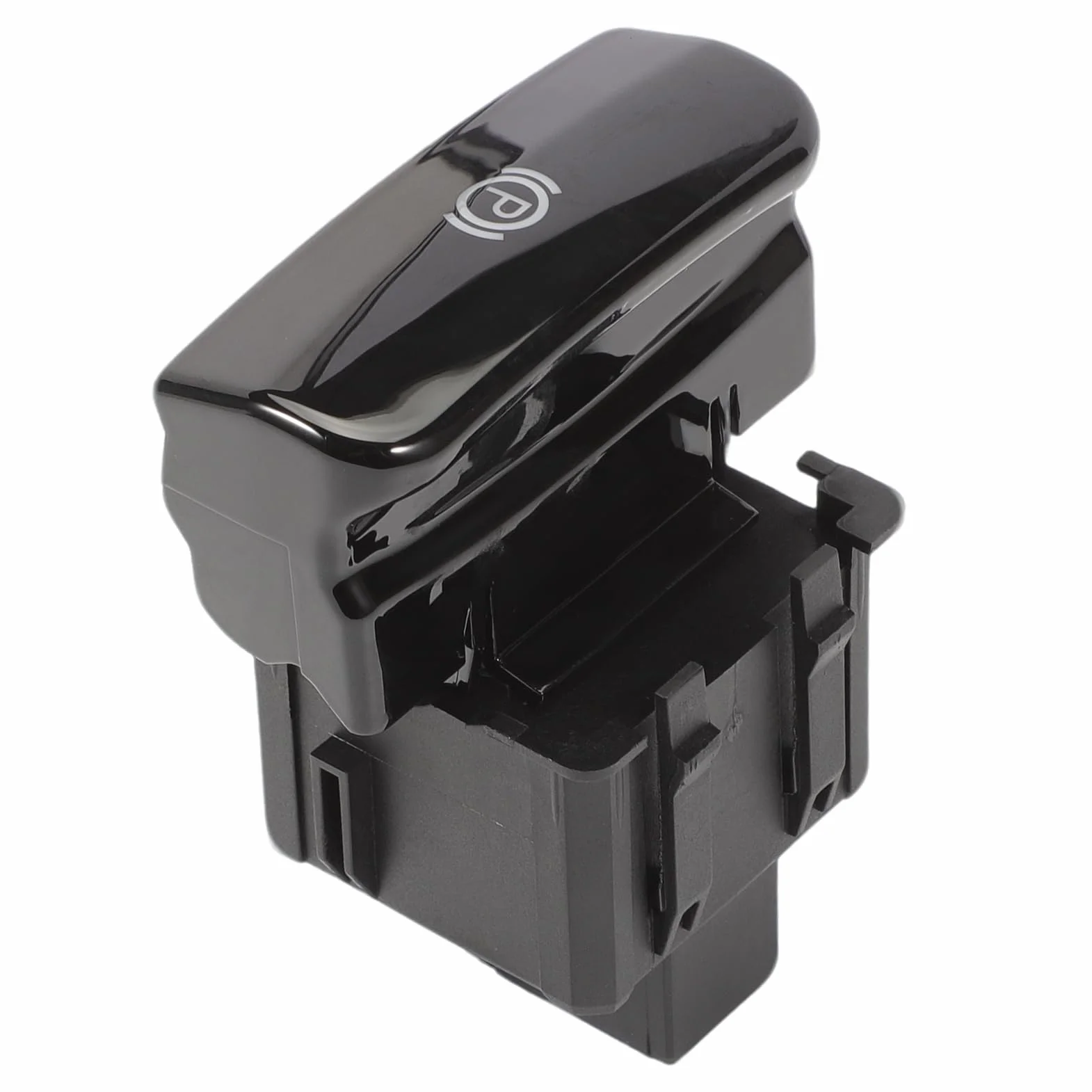 FineBoing Interruttore Freno A Mano Interruttore di Parcheggio Elettronico Pulsante Luminoso nero 470703 Per P-eugeot 3008 5008 Citr0en C4 (Nero Brillante)
