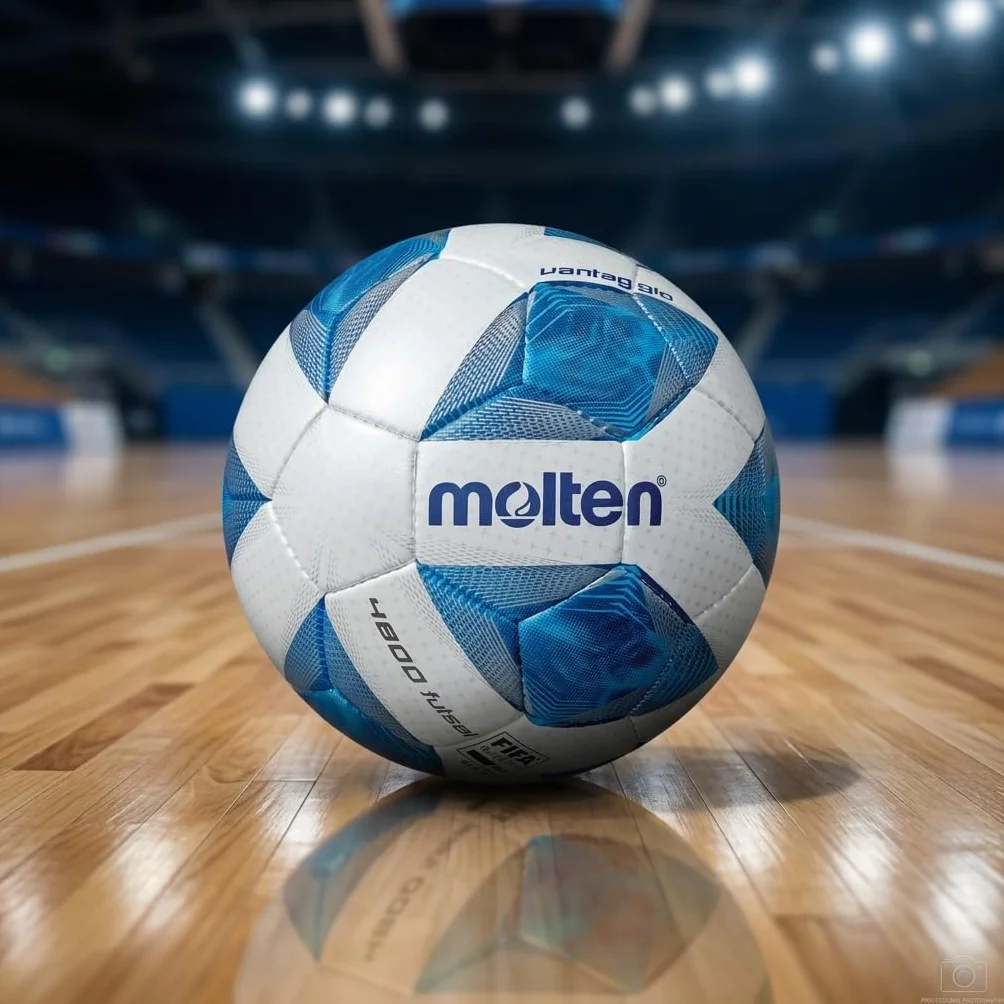 Molten F9A4800 Palloni da Futsal White/Blue/Silver 4