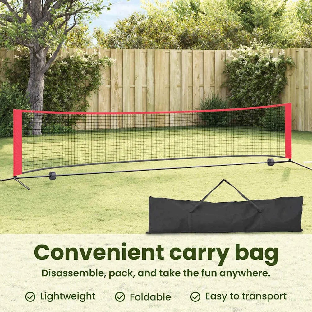 vidaXL Set da tennis pieghevole, accessori sportivi per attività all'aria aperta