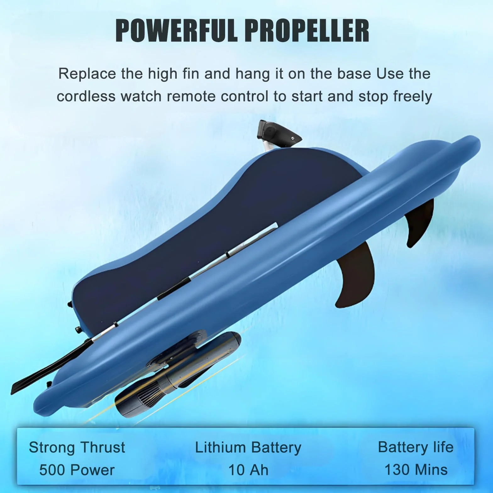 Moto d'Acqua Gonfiabile Elettrica Subacquea con Motore Barche Elettriche da Mare per Adulti 3-7 km/h Attrezzatura per Immersioni Subacquee e Nuoto Boat+Thrusters