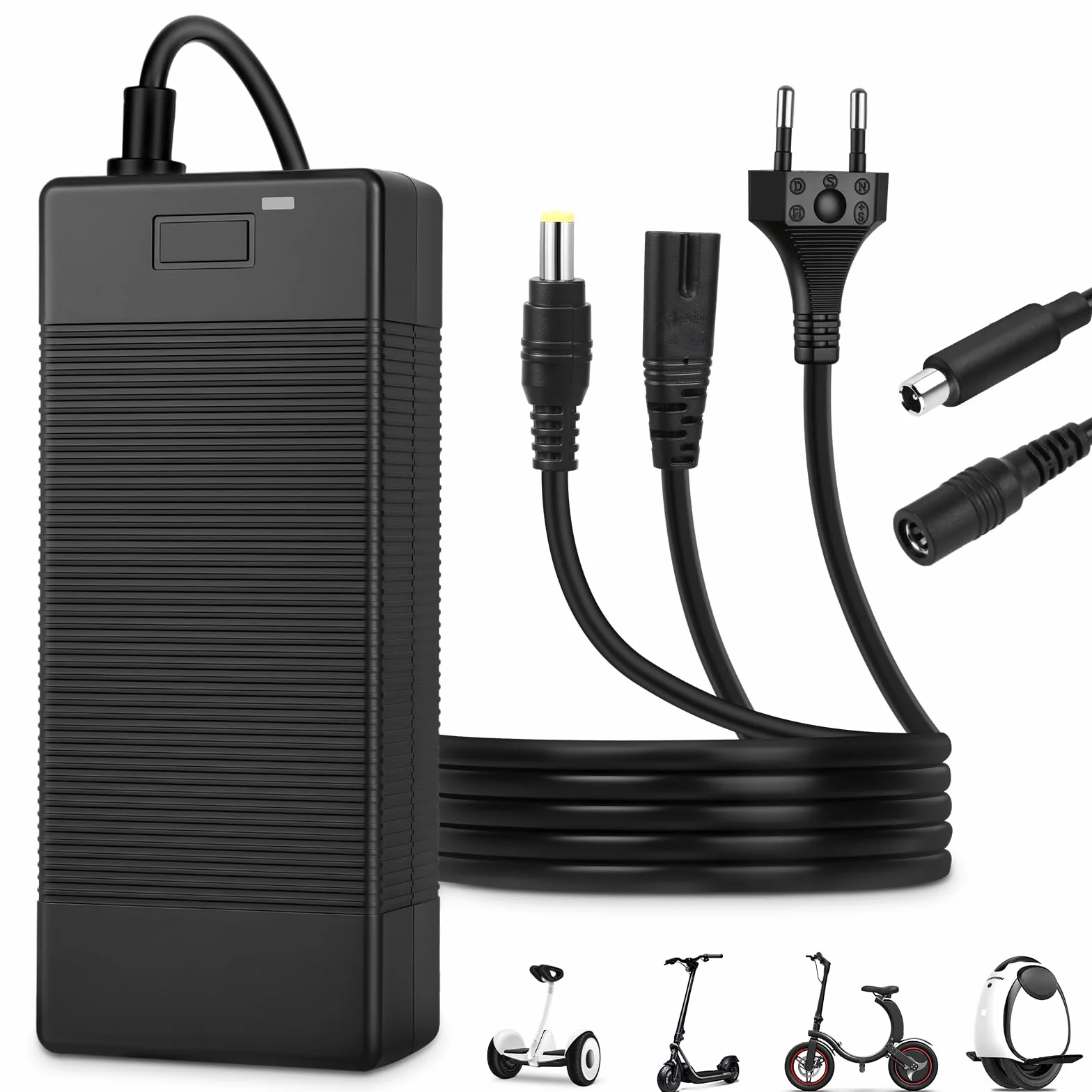 Caricabatterie Scooter Elettrico 42V 2A Universale per Xiaomi 36V Litio Connettore RCA