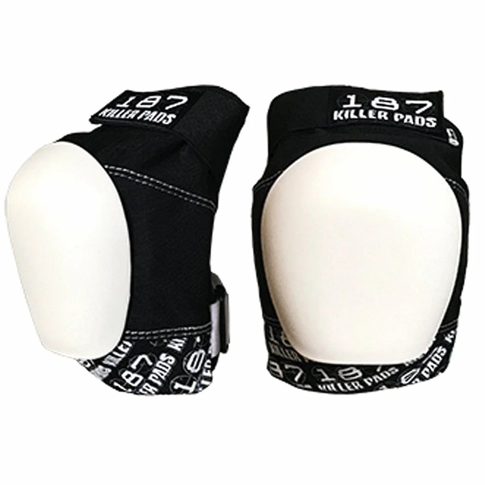 187 Killer Pads Pro Ginocchiera Nero/Bianco