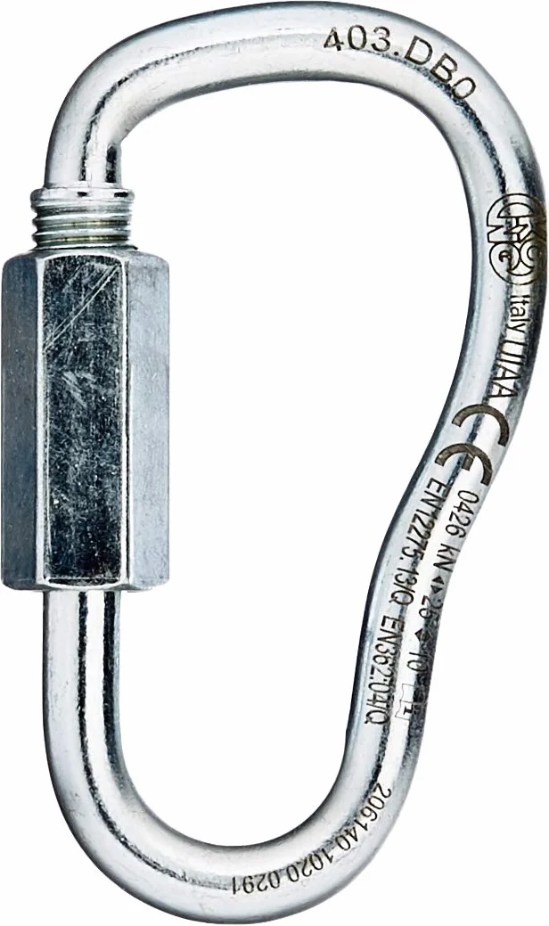 Maglia Rapida Asimmetrica in Acciaio al Carbonio EN 12275/Q EN 362/Q Peso 73g