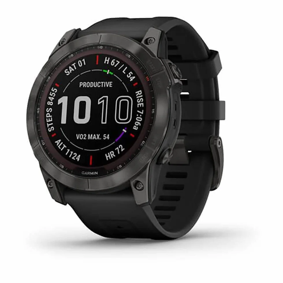 Garmin Fenix 7X Sapphire Solar Grigio Carbonio DLC Titanio Rinnovato