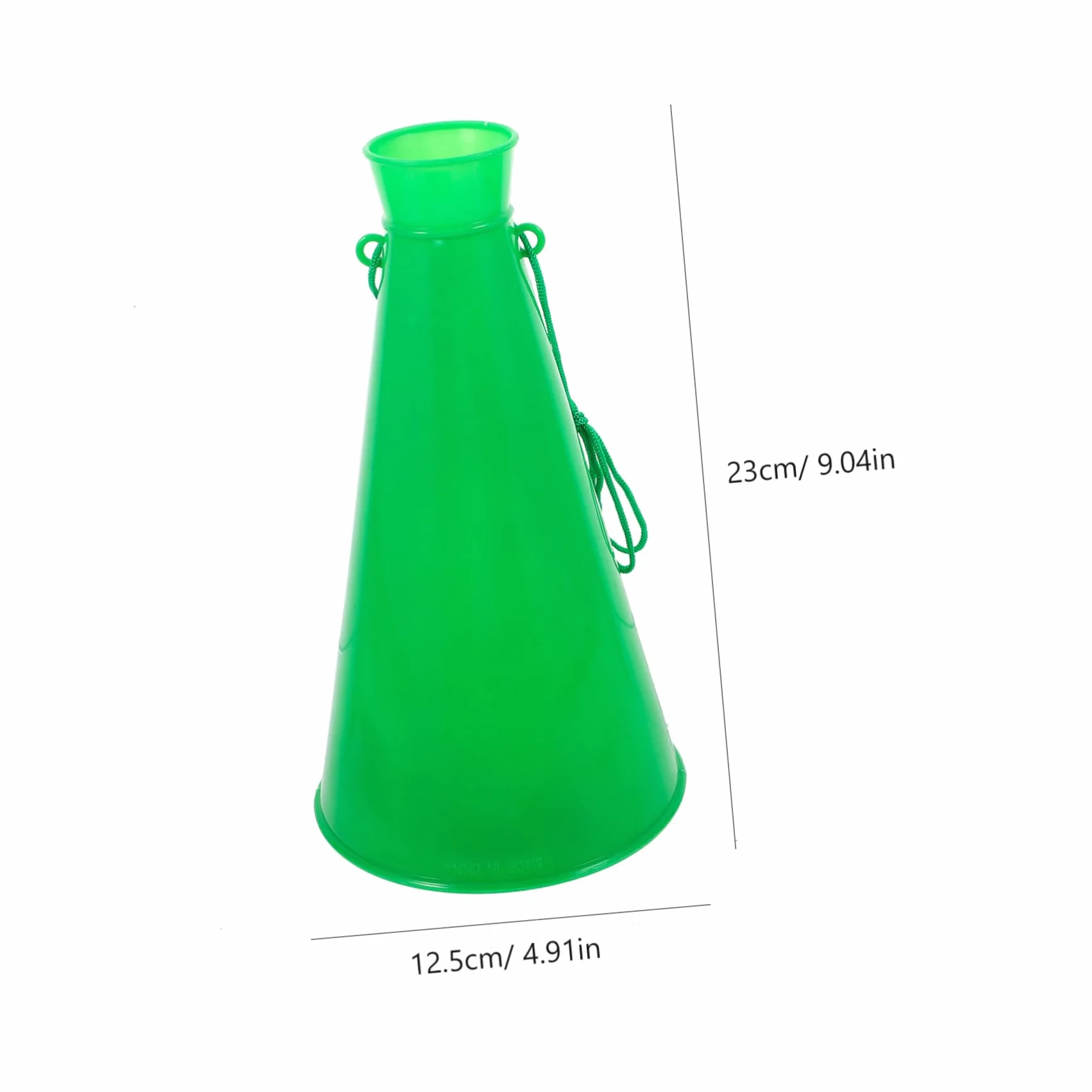 Megafono portatile in plastica verde per tifo