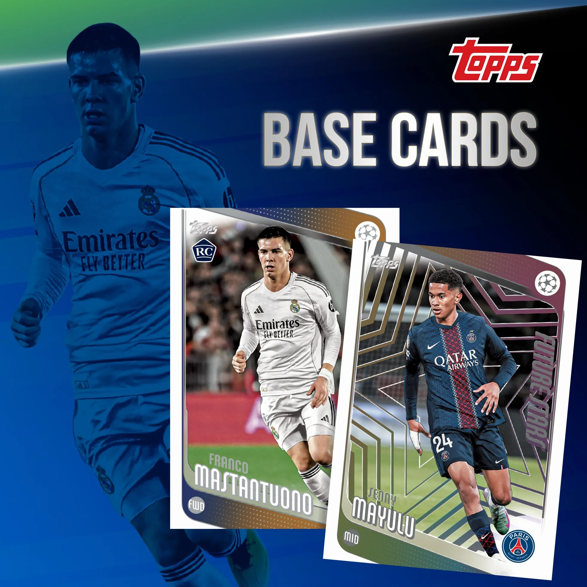 Topps UEFA Club Competitions Soccer 2025-26 Pallone da calcio