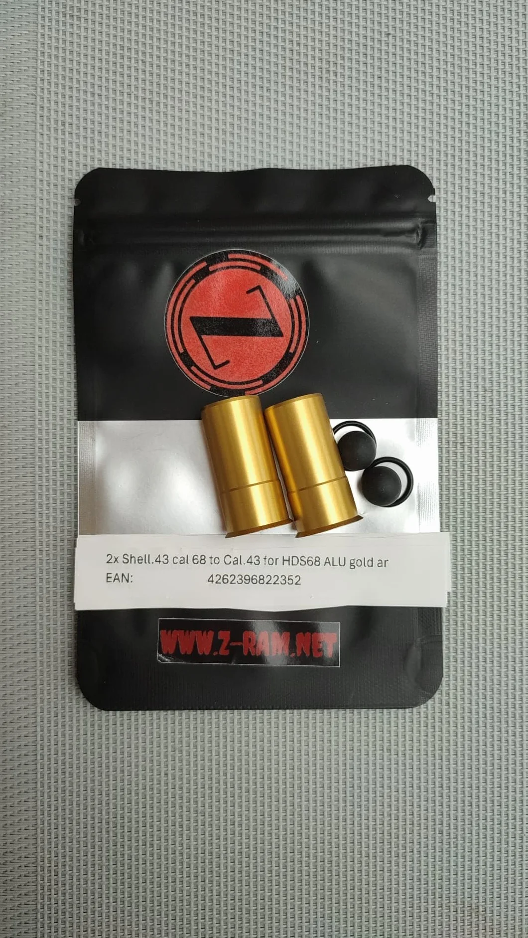 Z-RAM 2 shell.43 Cal 68 to Cal.43 per HDS68 alluminio anodizzato oro
