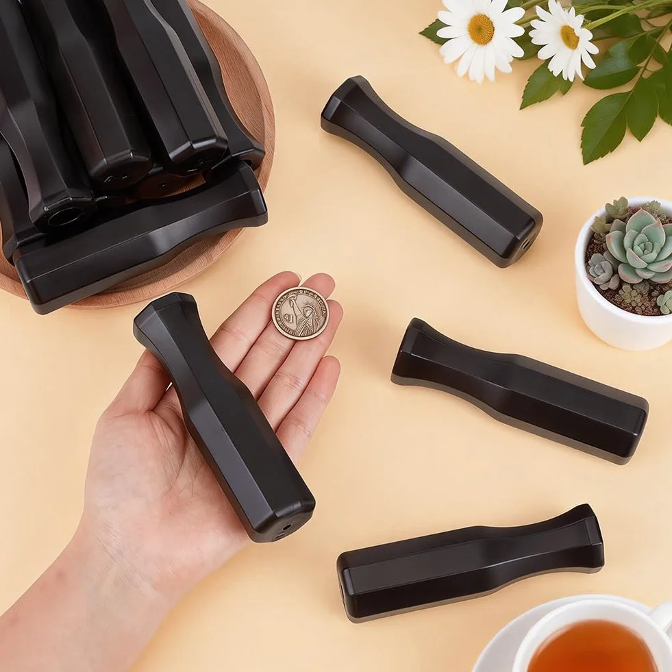 BENECREAT 12 set Impugnature Calcio Balilla Plastica Ricambio Universali Nero