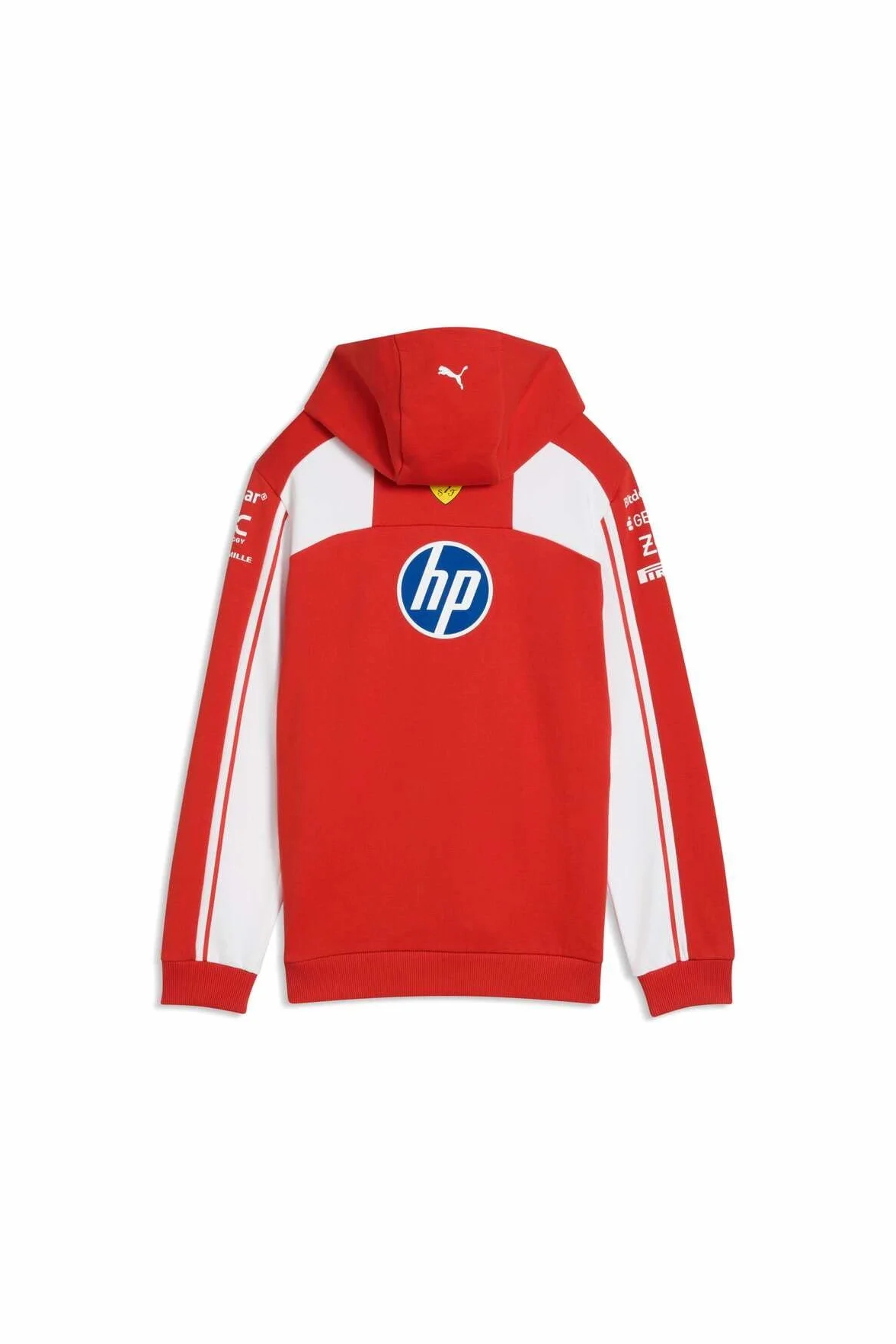 PUMA Scuderia Ferrari F1 2026 Felpa con Cappuccio Team Bambino Rosso