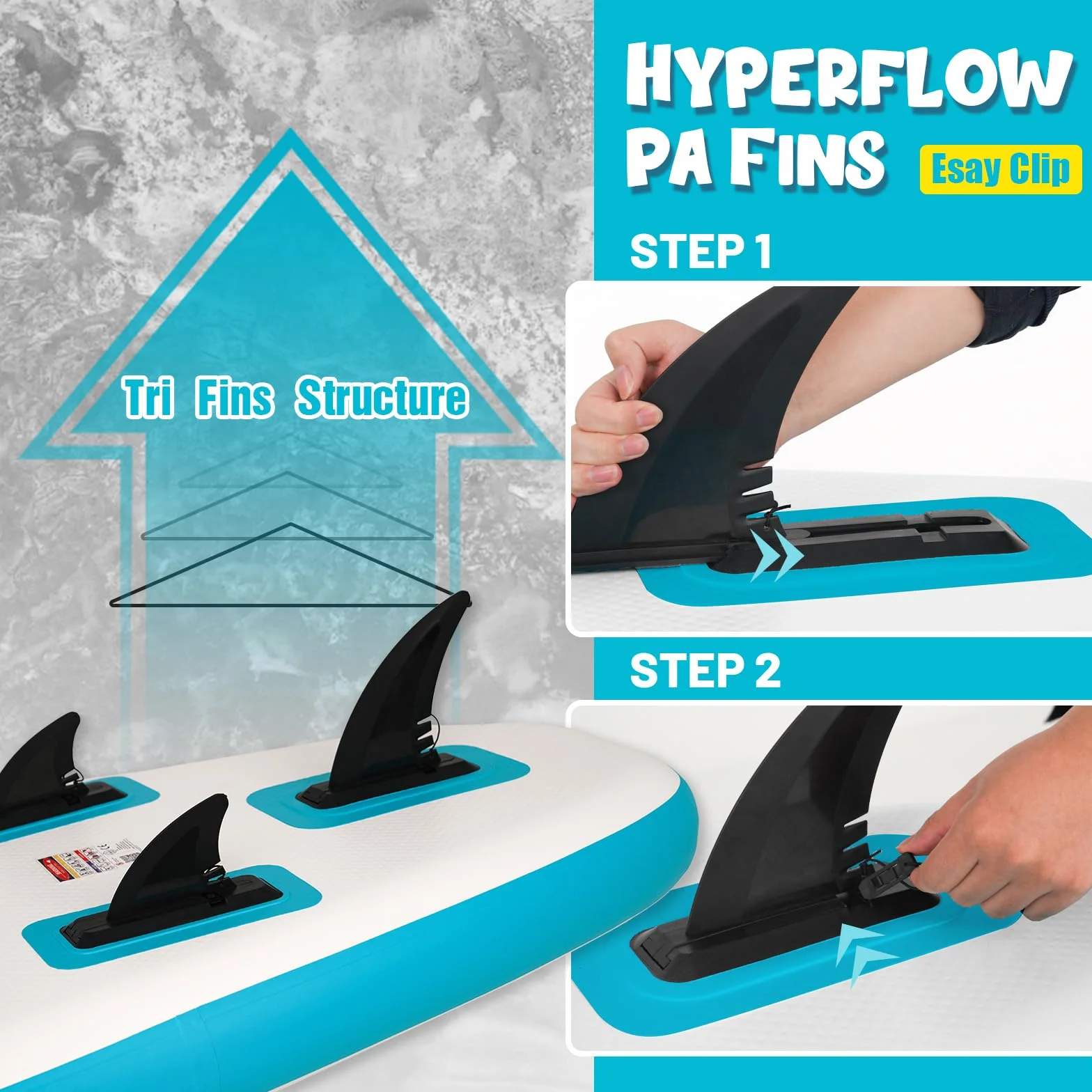FunWater Tavola SUP Gonfiabile Ultra Leggera Accessori Completi Pagaia Regolabile Pompa Zaino Leash Pinne
