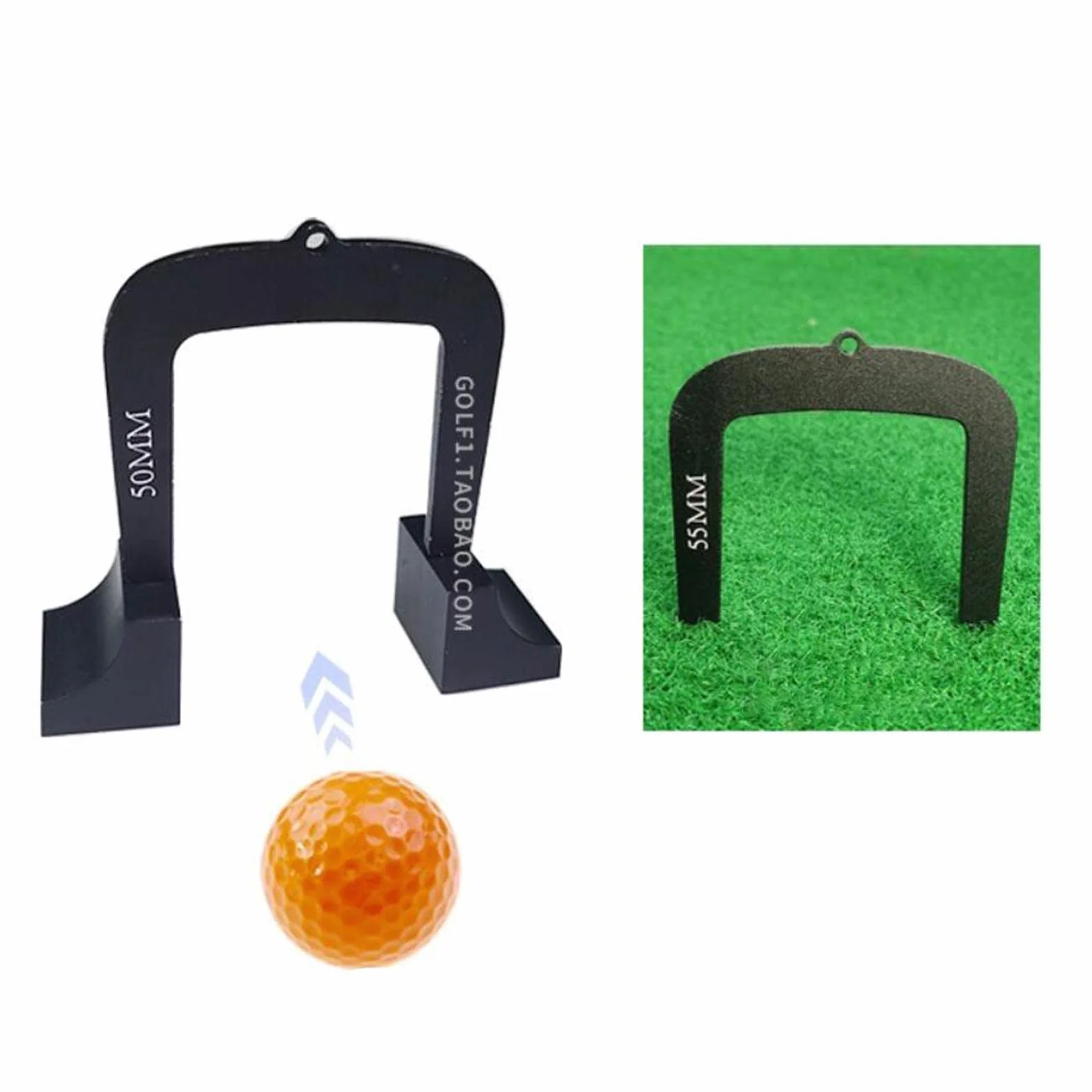 Baoblaze 3Pcs Cancelli per Putting da Golf, Porta per Putter in Metallo