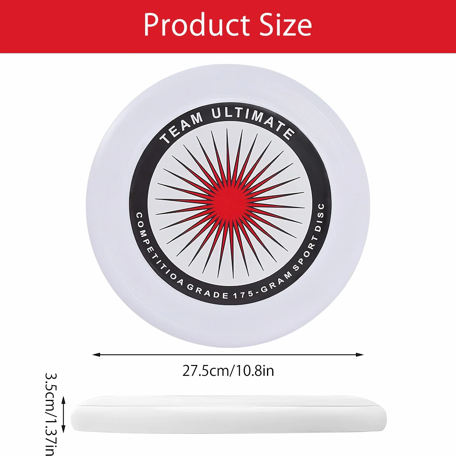 VOSSOT Frisbee competitivo 175 g Ultimate Frisbee Disc plastica organica per professionisti