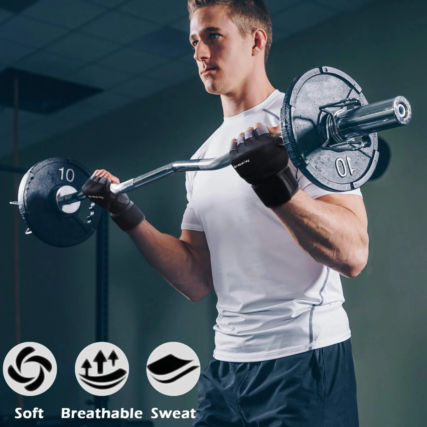 Grebarley Guanti da Fitness per Allenamento Bicicletta Pesi