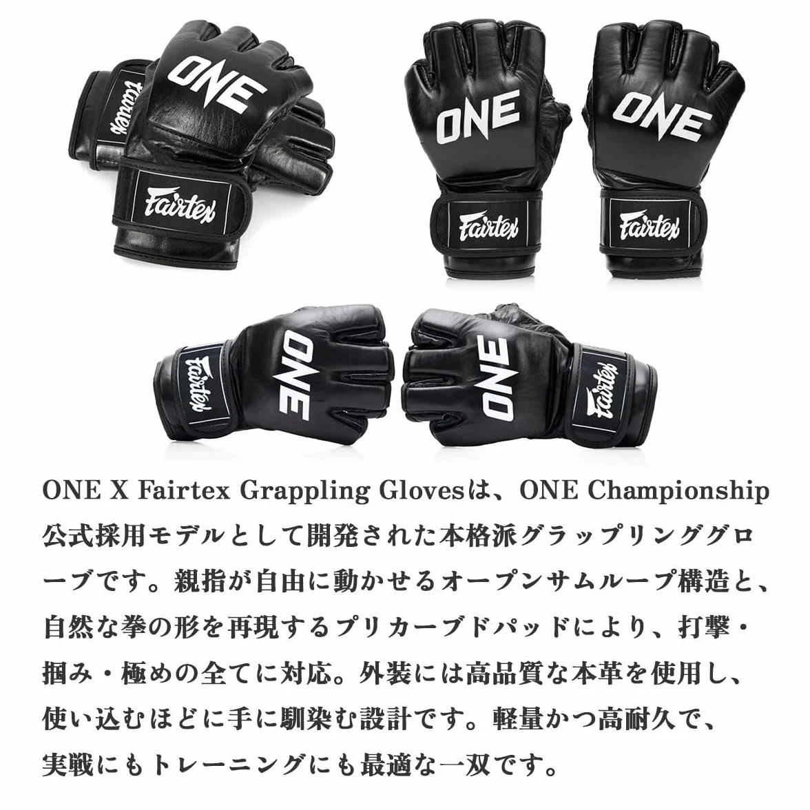 Fairtex FGV12 Guanti MMA One Championship Nero