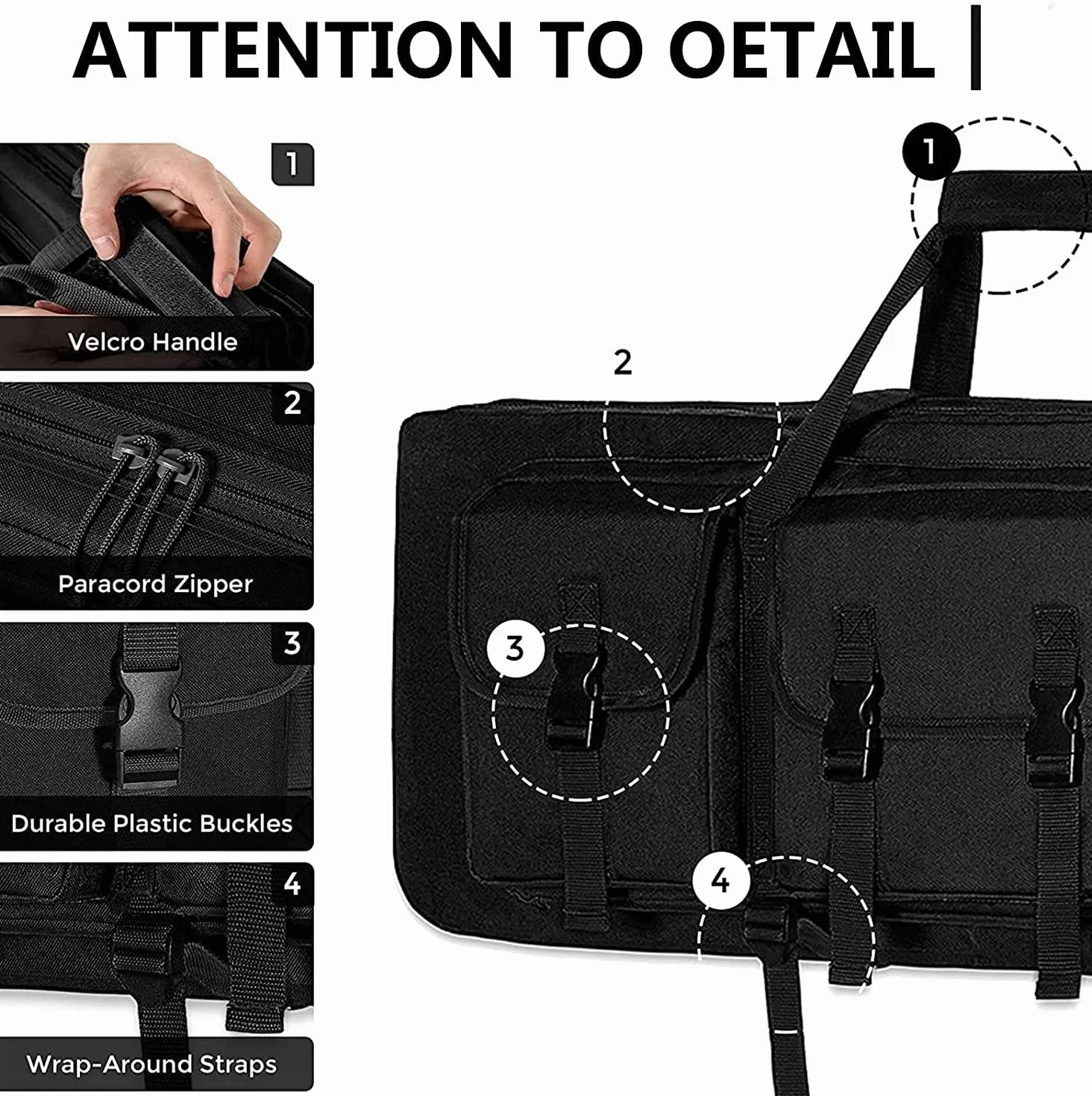 Custodia Morbida Tattica per Fucile da Caccia Khaki 108cm