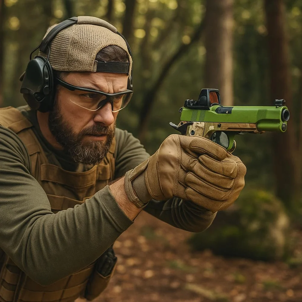 Pistola Softair MEU Camo/Green a Gas Calibro 6 mm