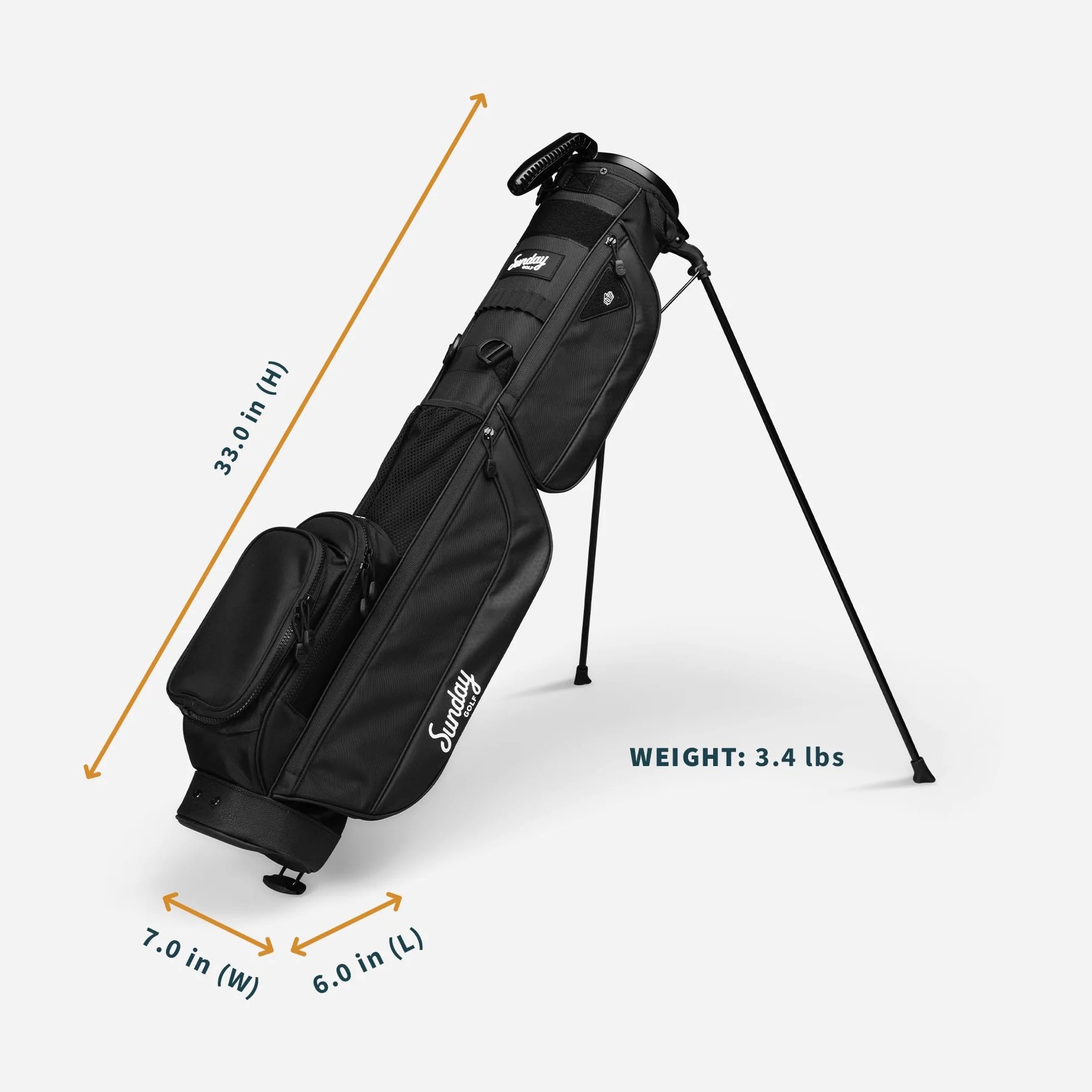 Sunday Golf Borsa Loma XL Leggera Tracolla Supporto Golf Pitch n Putt 1,5 kg