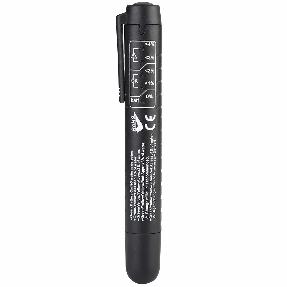 Liquido Freni Tester per liquidi freni Tester per liquidi Automotive Liquido Freni Detector Olio di Prova della Penna freni Penna 5 Indicatore LED per auto Strumento di prova per
