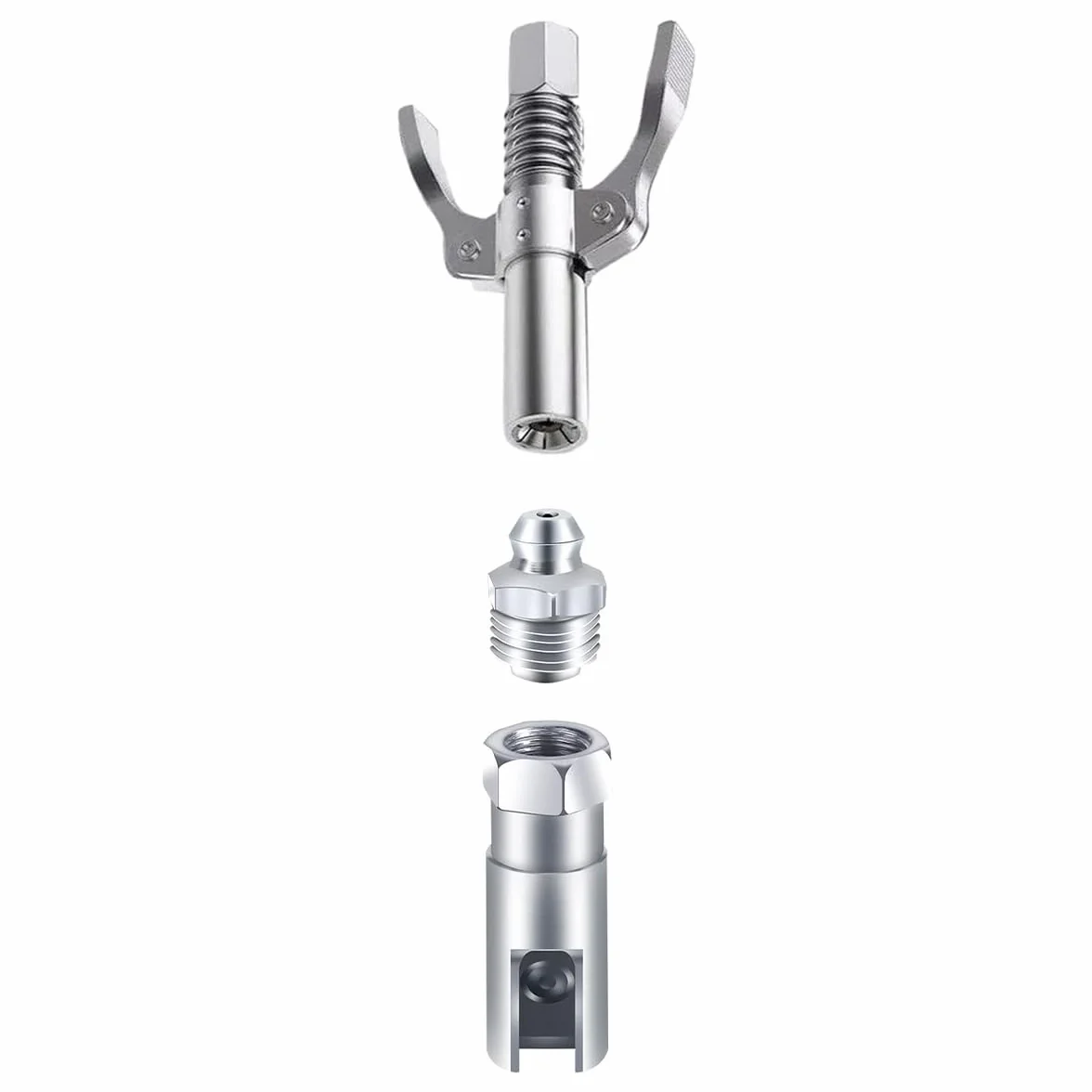 Sarini Raccordo per Grasso ad Angolo retto 90° NPT 1/8" Guarnizione per Pistola Camion agricoli