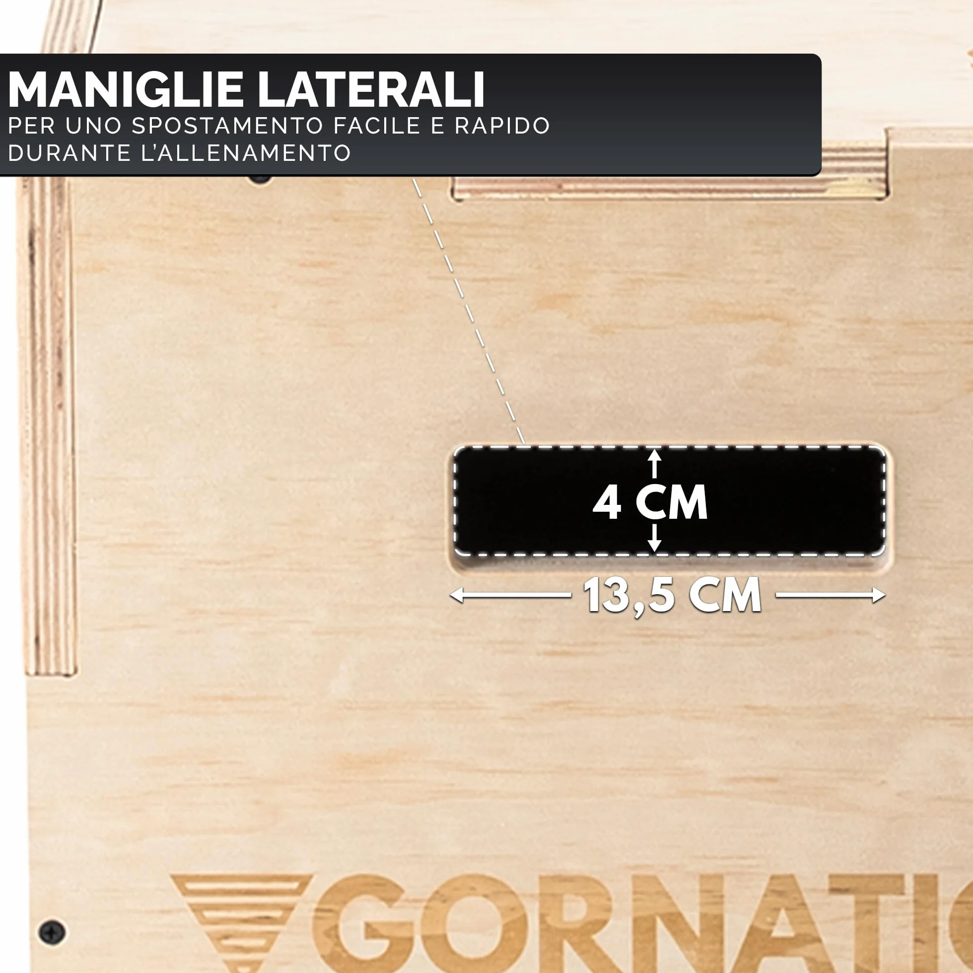 GORNATION Plyo Box 3 in 1 Legno Scatola Pliometrica per Salti Crossfit Home Gym