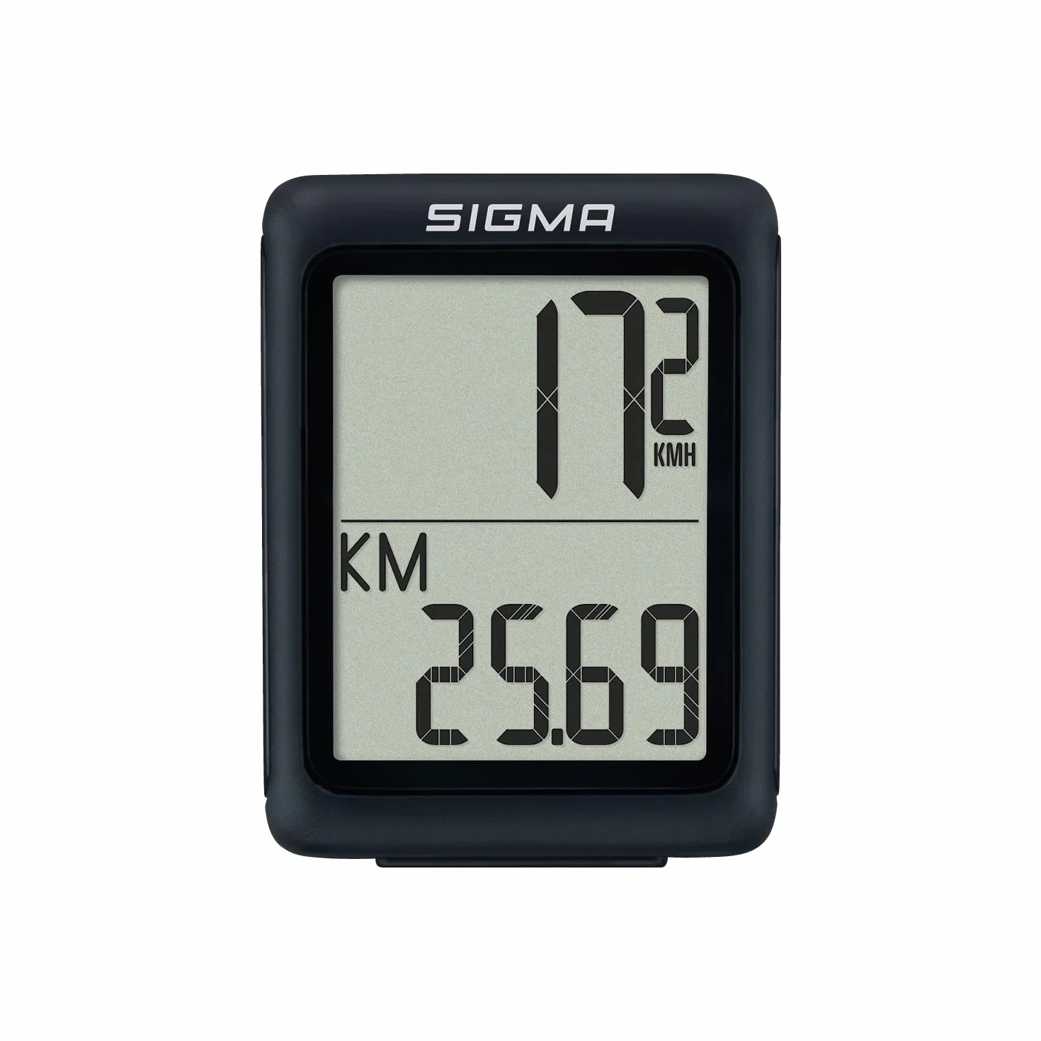 SIGMA BC 5.0 WR Ciclocomputer a filo 5 funzioni per principianti tasti grandi display chiaro