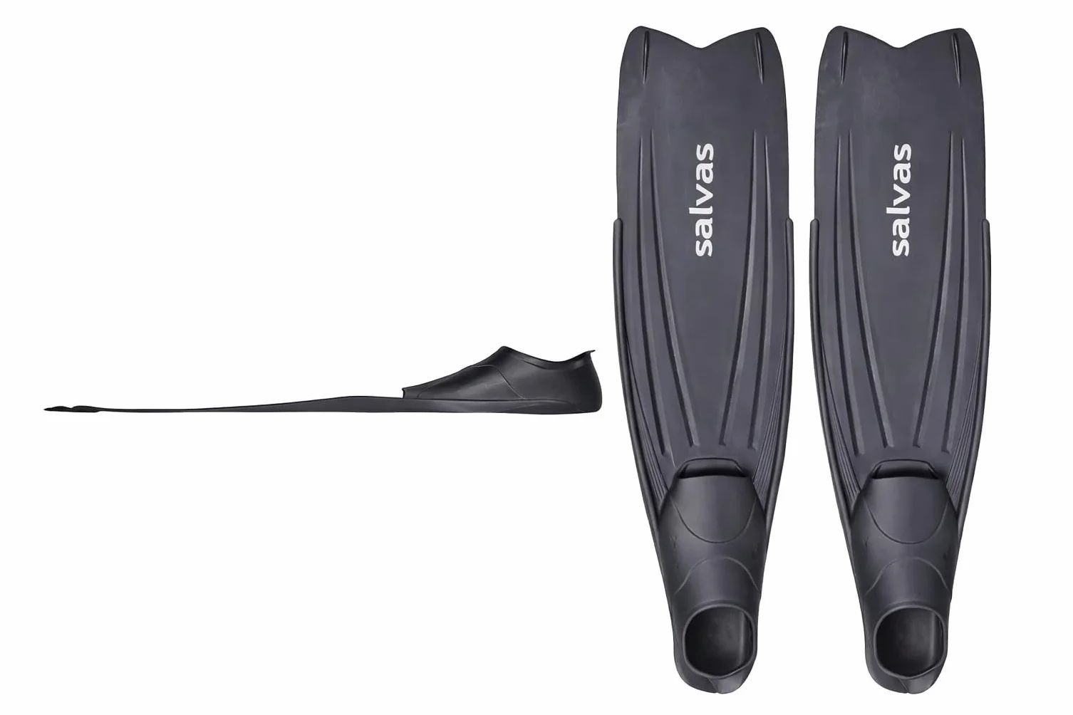 Salvas Pinne Snorkeling Shark Uomo Pala Lunga Thermorubber Technoflex