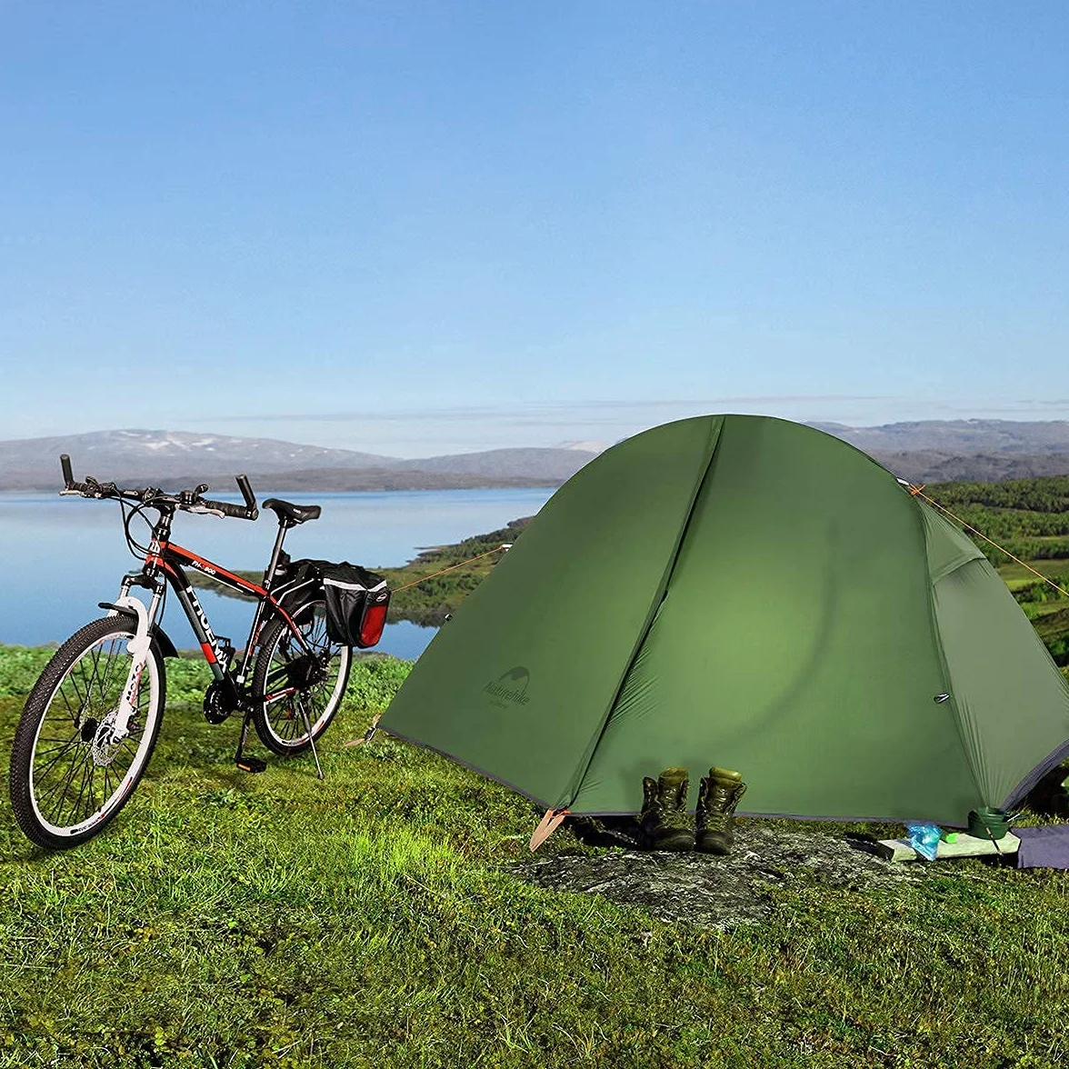 Naturehike Trekking Tenda Ultraleggera 1 Persona 3-4 Stagioni Escursionismo Campeggio
