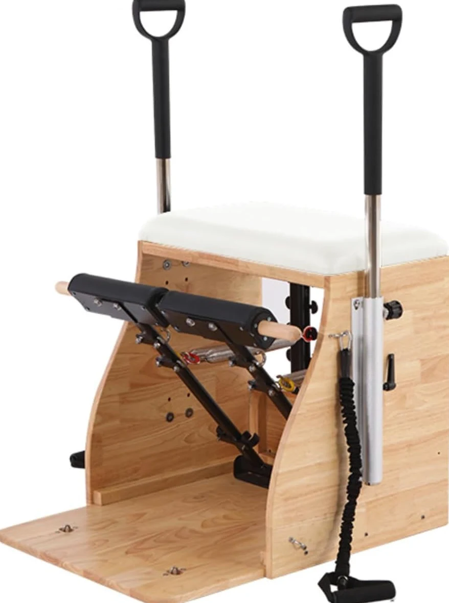 Sedia per Pilates Riformatore per Pilates Domestico Attrezzatura per Sedie Professionali per Pilates di Stabilità Attrezzatura per Pilates con Maniglie per Casa E Studio (A-2)