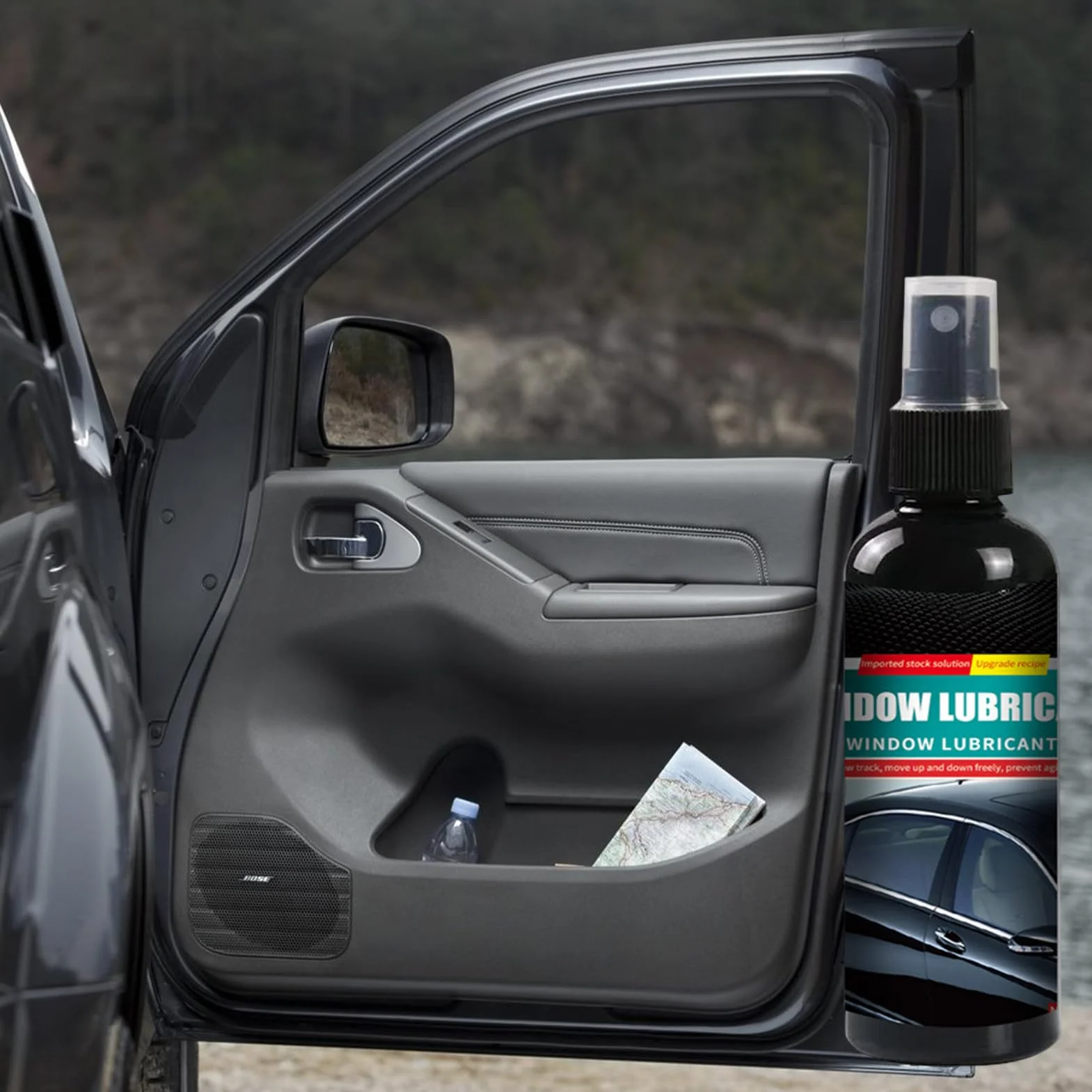 Automotive Window Lubricant Spray - Olio di ruggine portatile, lubrificante multiuso per auto, barche, camion, cerniere