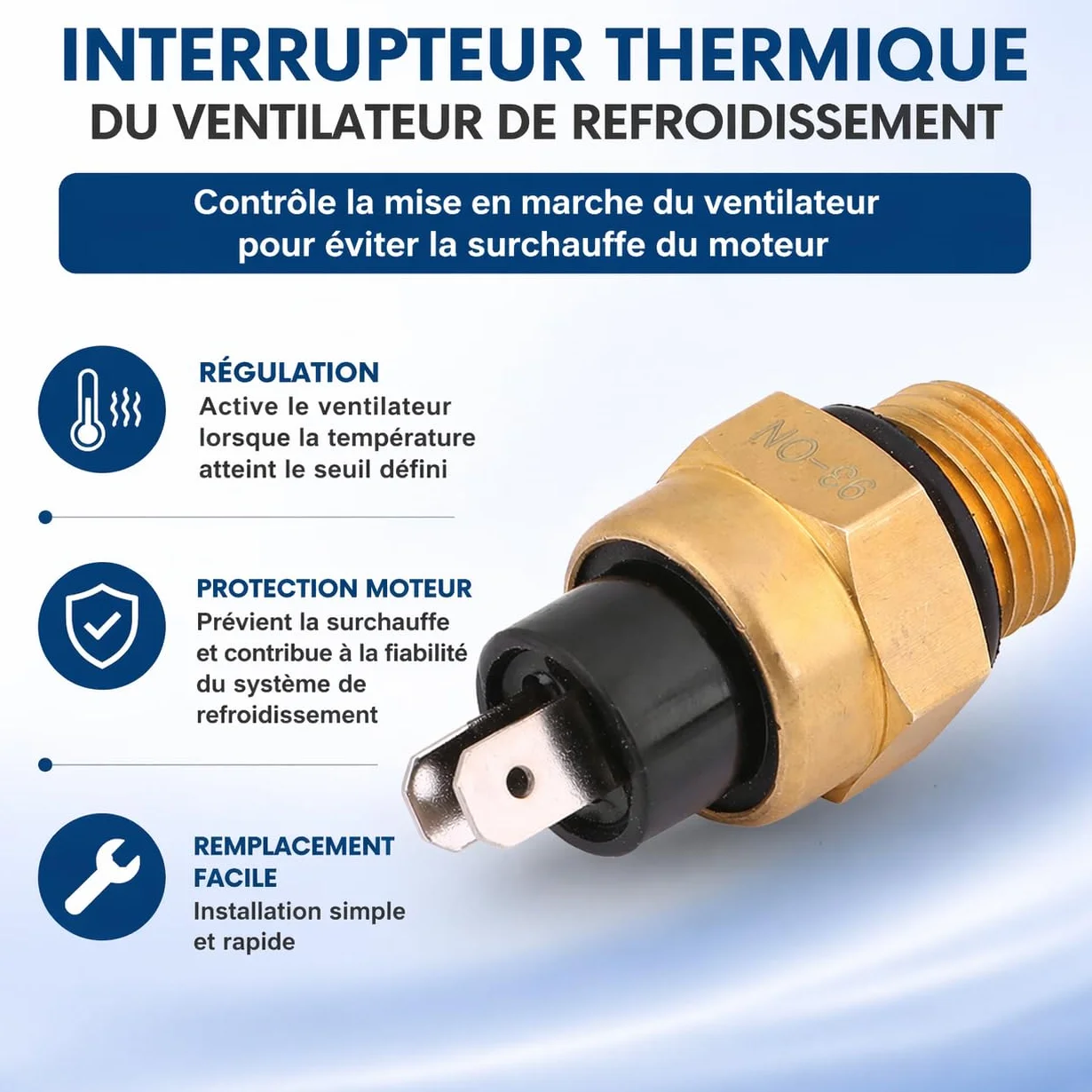 Sensore Termico Ventola di Raffreddamento Interruttore Termico Radiatore in Rame 2FM-039-067 per BJ250 BJ300GS