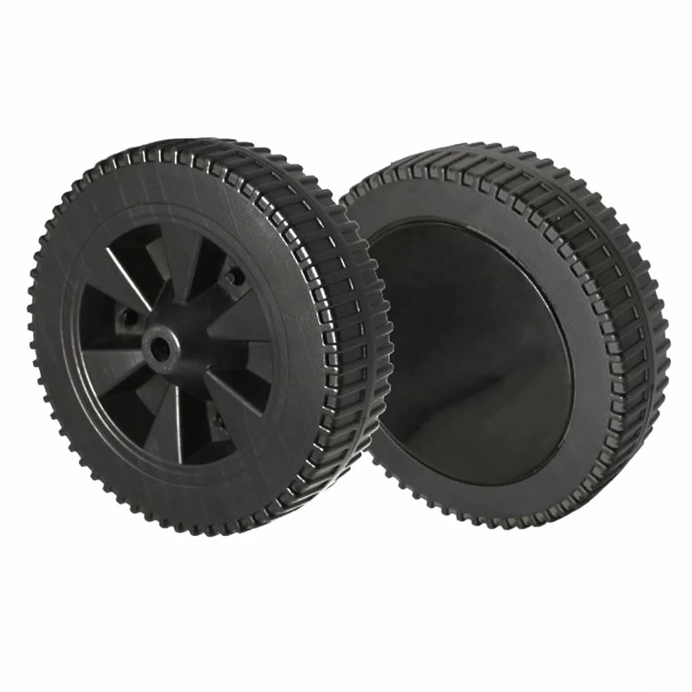 Ruote di ricambio per barbecue 17,8 cm, plastica, resistenti al calore e all'usura (170 mm)