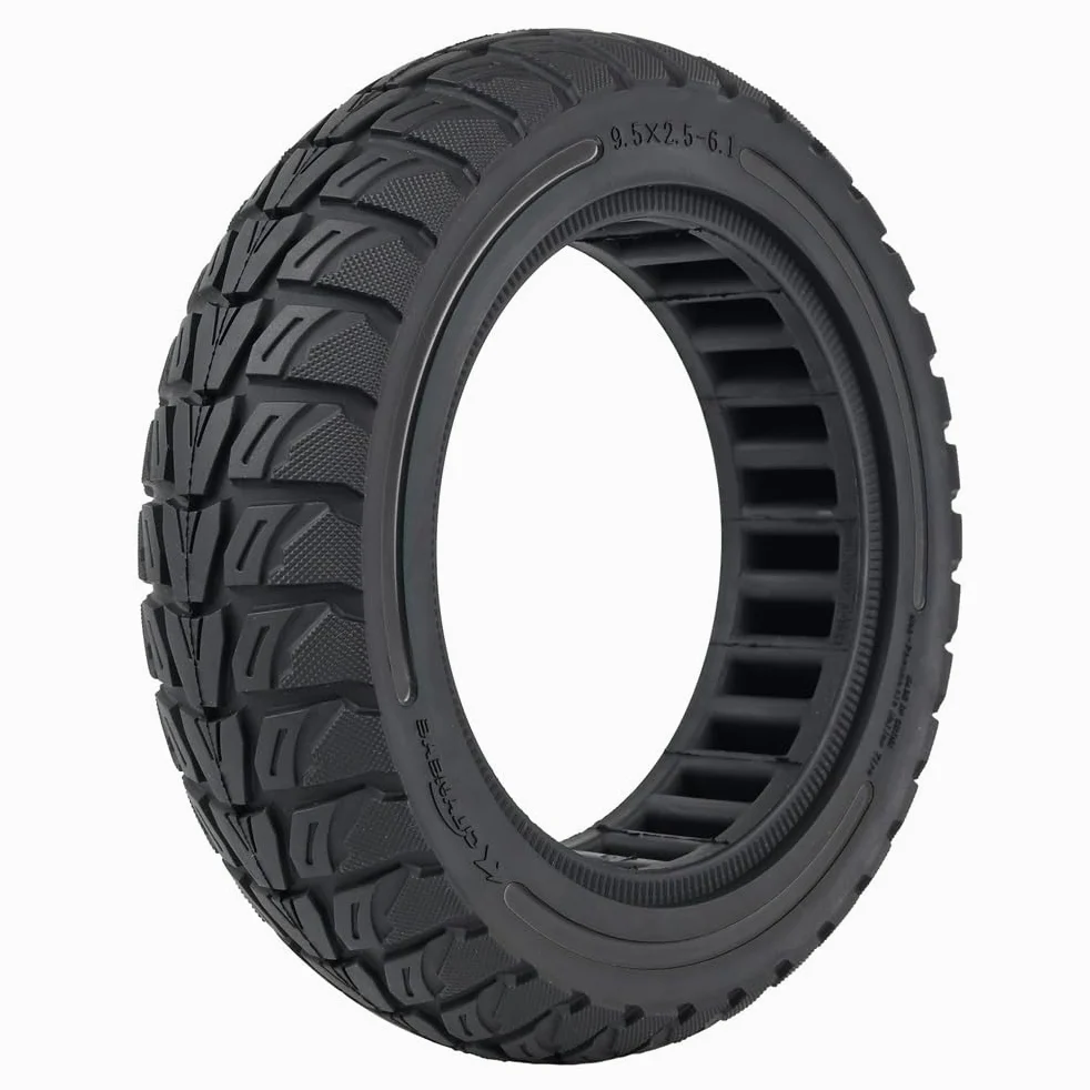 Pneumatico pieno da 9,5 pollici per NIU KQi 3, 9,5 x 2,5 – 6,1 pneumatici solidi per NIU KQi3 Sport/Pro/Max scooter elettrico anteriore o posteriore, pneumatici a nido d'ape (nero, 1 pezzo)