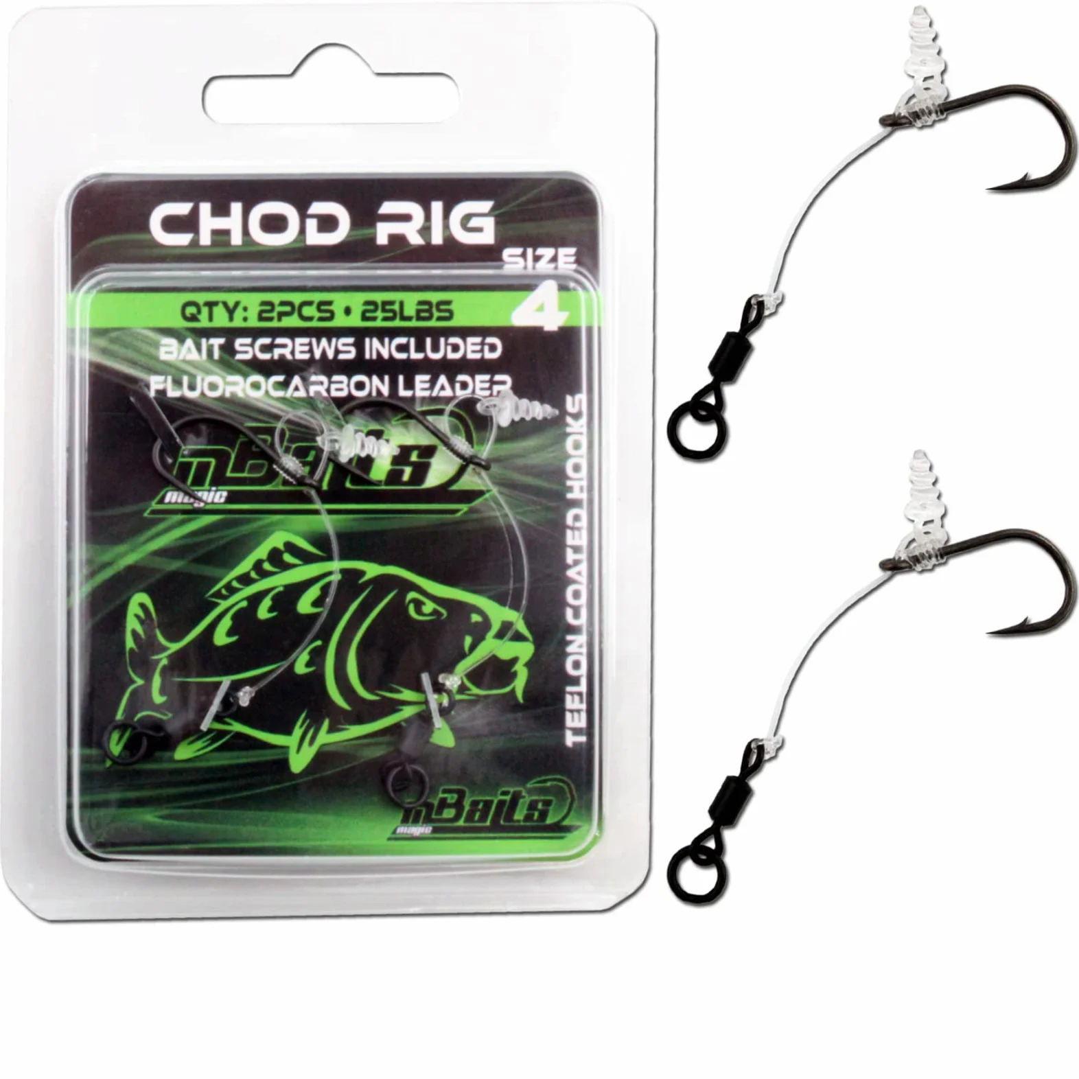 Angel Berger, amo da pesca per boilierig, chod rig, pop up rig, confezione da 3.