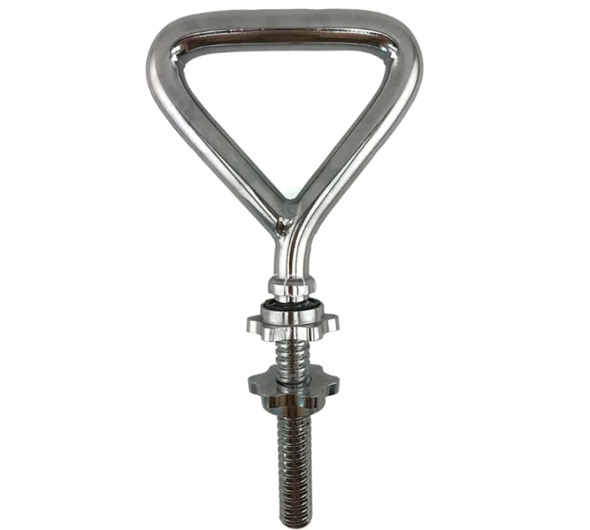 Manubrio Kettlebell regolabile in acciaio cromato adatto a inserire il peso a seconda dell'intensità del tuo programma di allenamento