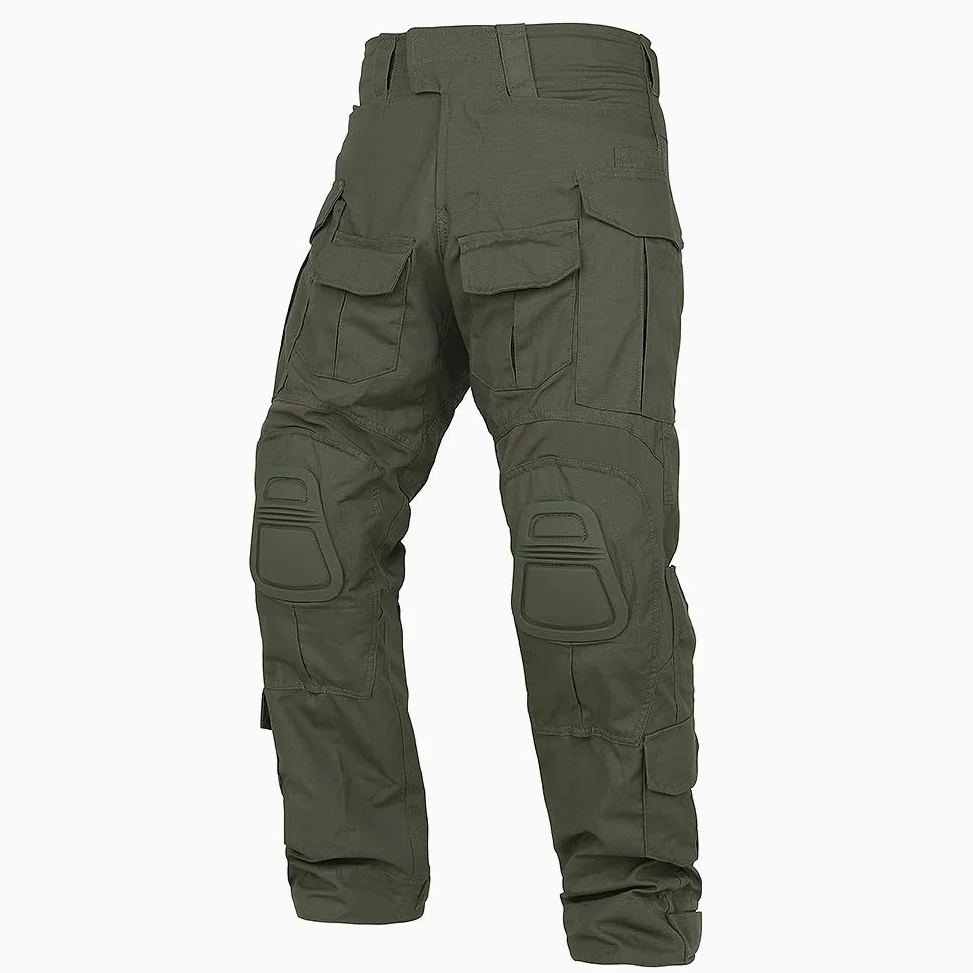 Pantaloni tattici da combattimento G3 da uomo, con ginocchiere, multitasche, militari, per attività all'aria aperta, softair e caccia